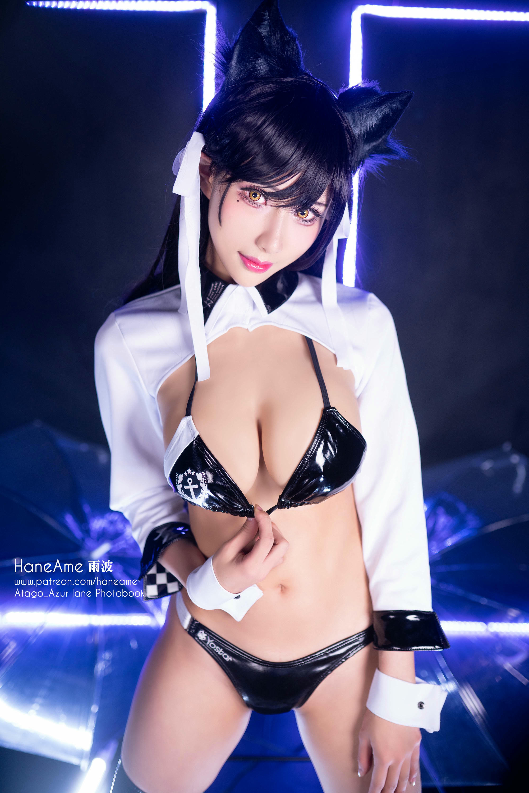 HaneAme雨波 NO.006 Azurlane [269P4V 325MB]-Atago-Racing suit_第1集