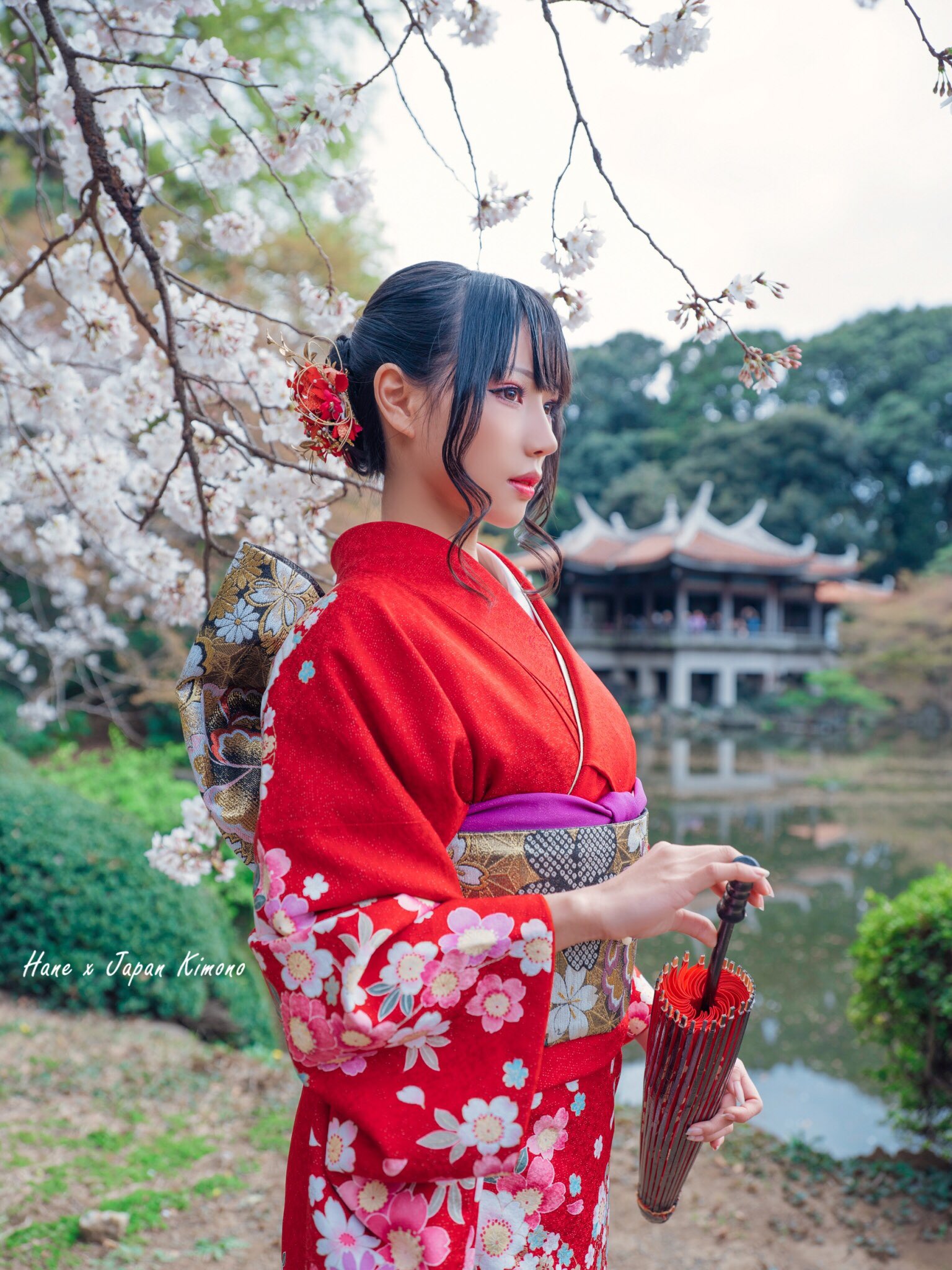 HaneAme雨波 NO.055 Random&Selfie [224P2V 59MB]-Kimono_第1集