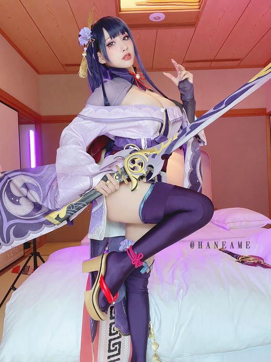 HaneAme雨波 NO.067 原神-雷电将军[45P-61.09MB]_第1集