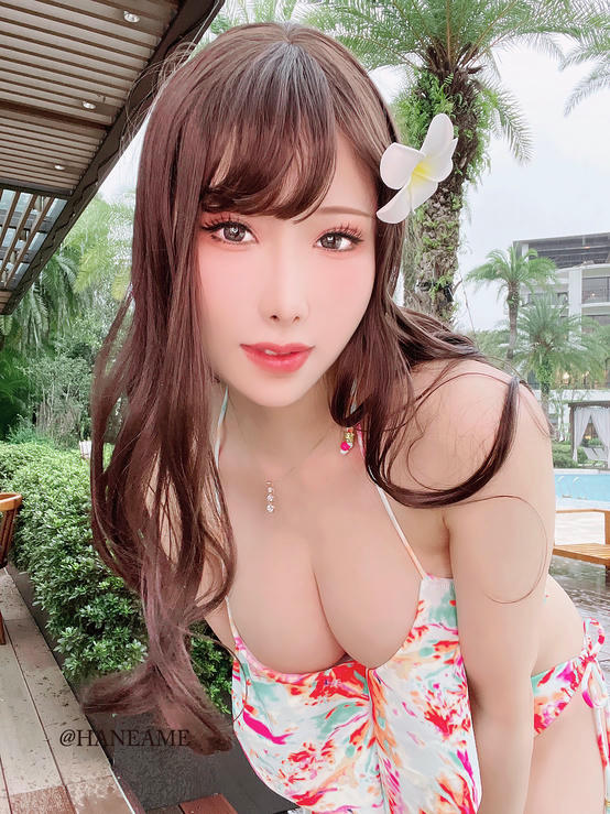 HaneAme雨波 NO.075 Original Flower swimsuit 燦花泳裝[22P-49.17MB]_第1集