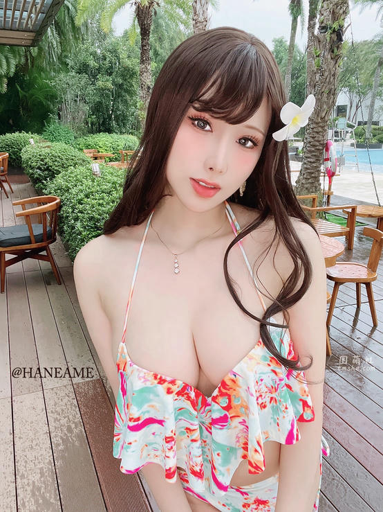 HaneAme雨波 NO.075 Original Flower swimsuit 燦花泳裝[22P-49.17MB]_第1集