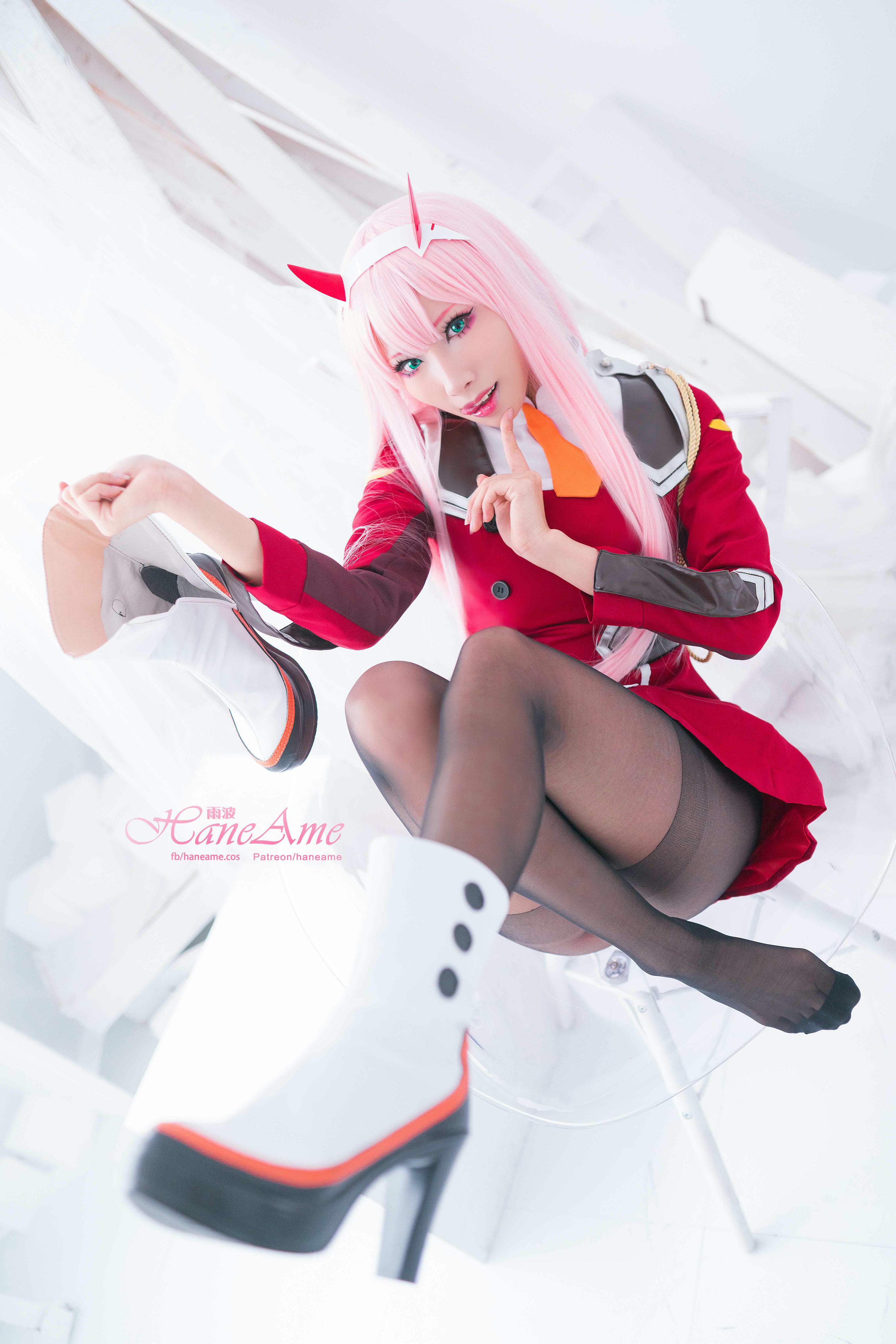 HaneAme雨波 NO.077 Zero Two [151P 155.08 MB]-Main unifrom_第2集