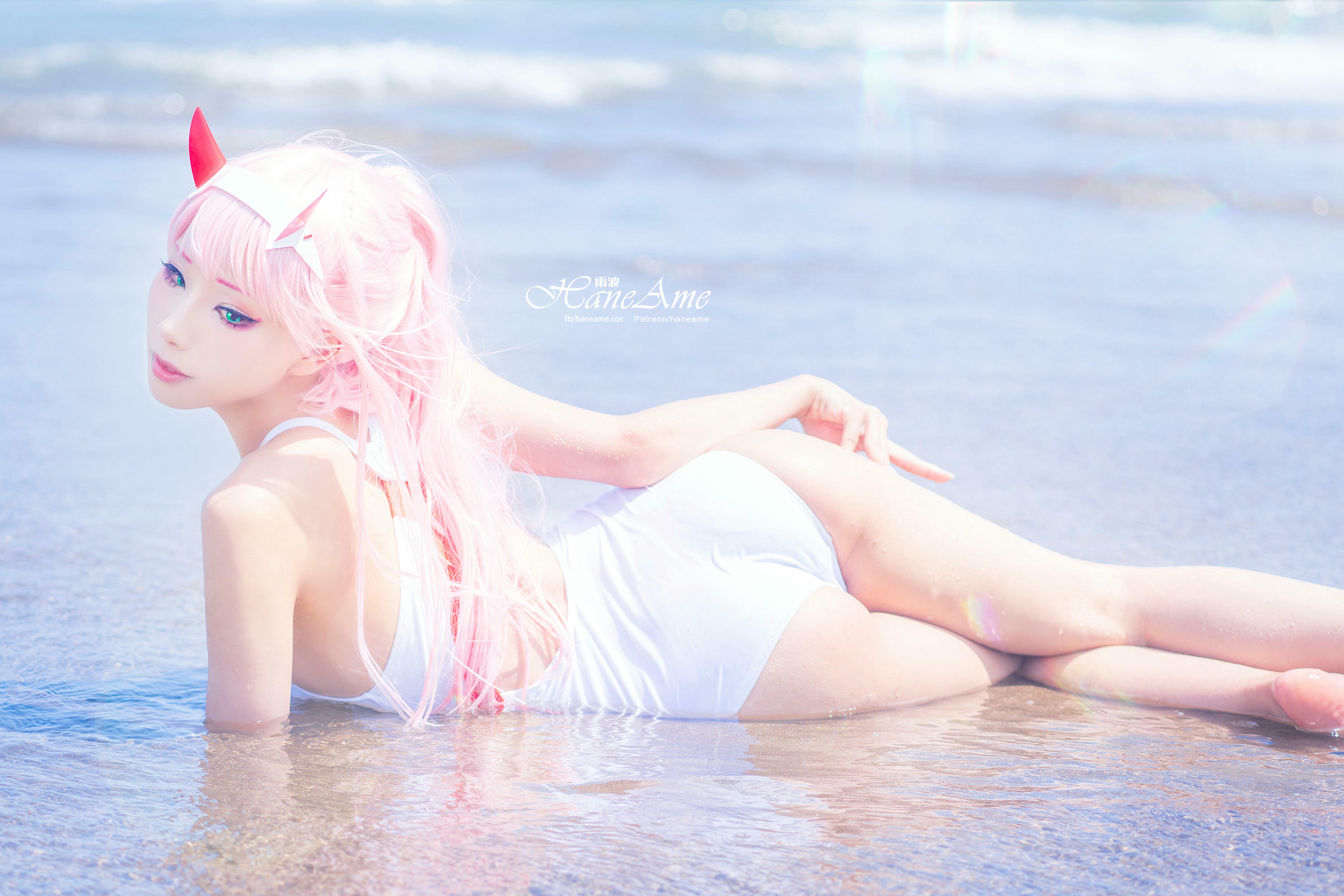 HaneAme雨波 NO.077 Zero Two [151P 155.08 MB]-White swimsuit_第1集