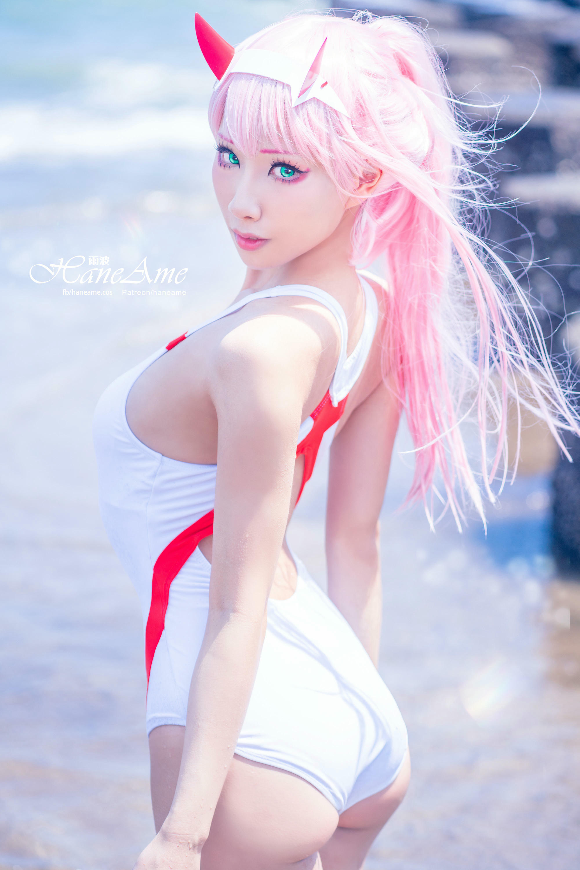 HaneAme雨波 NO.077 Zero Two [151P 155.08 MB]-White swimsuit_第1集