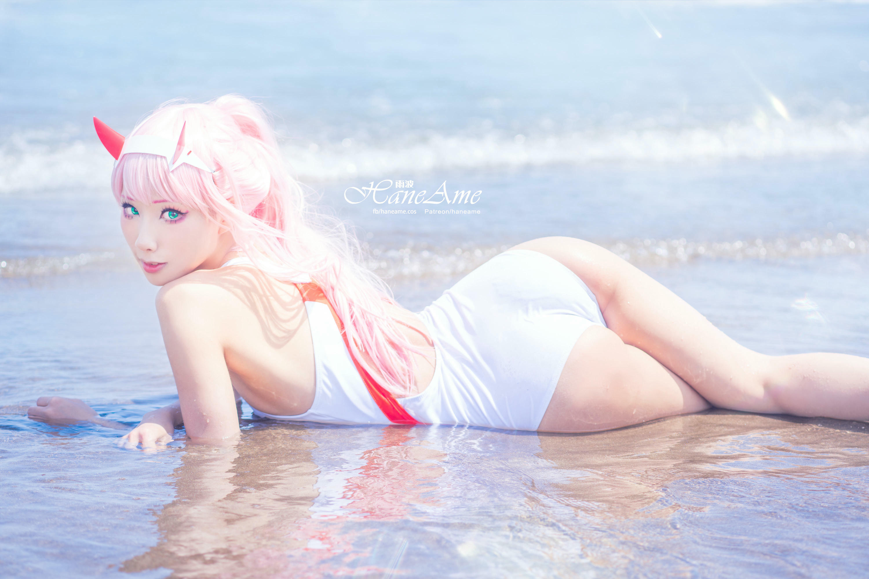 HaneAme雨波 NO.077 Zero Two [151P 155.08 MB]-White swimsuit_第1集