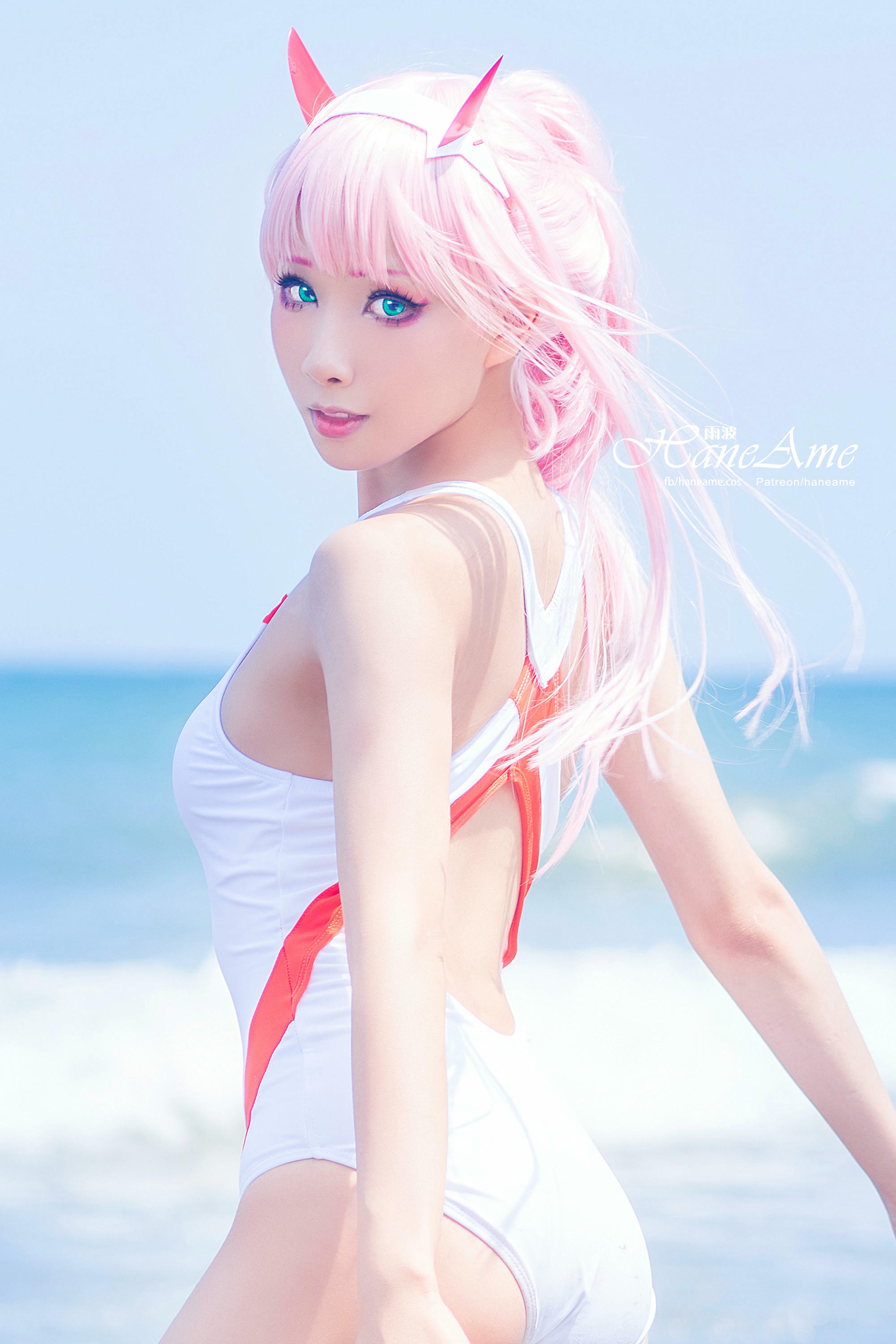 HaneAme雨波 NO.077 Zero Two [151P 155.08 MB]-White swimsuit_第1集