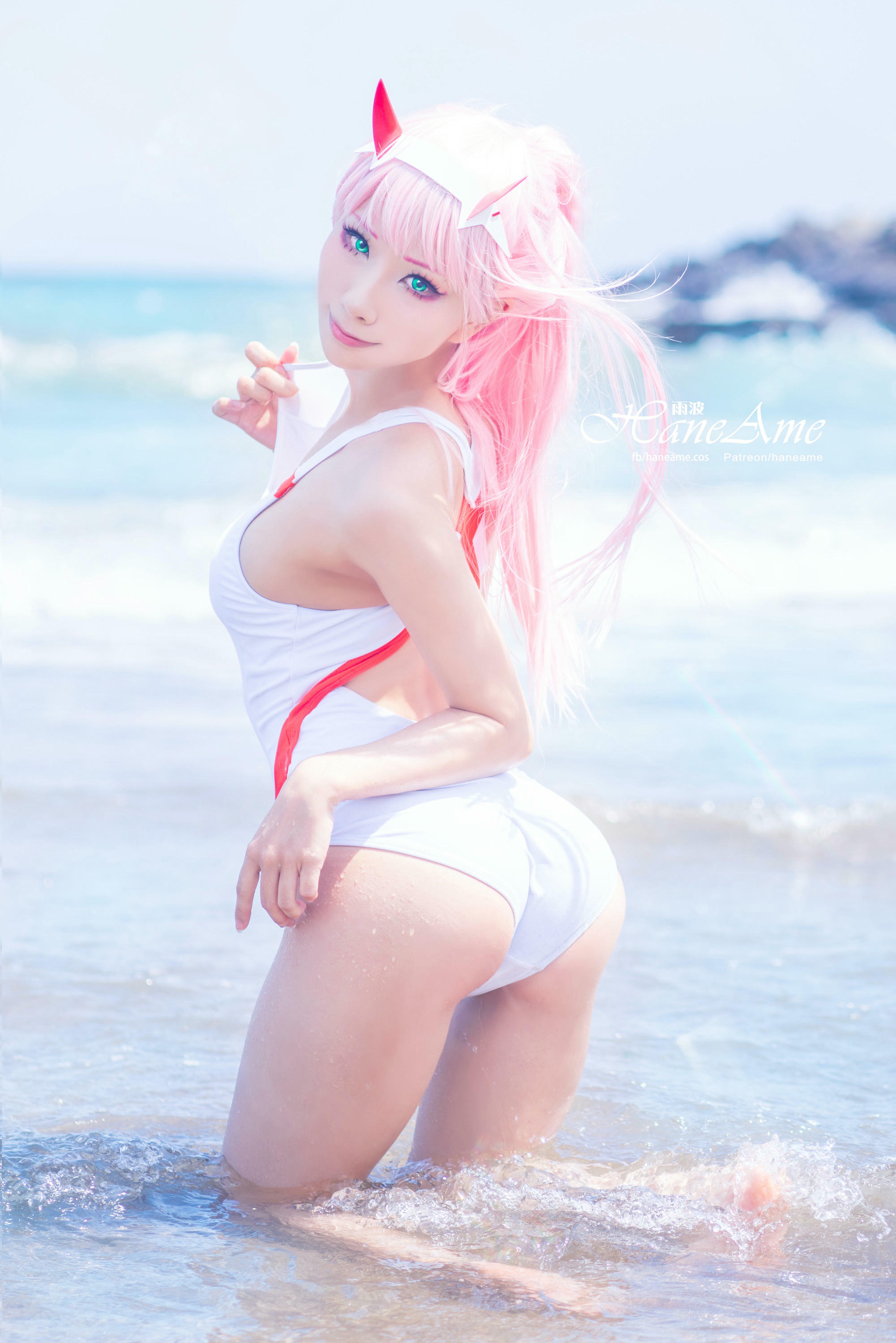 HaneAme雨波 NO.077 Zero Two [151P 155.08 MB]-White swimsuit_第2集