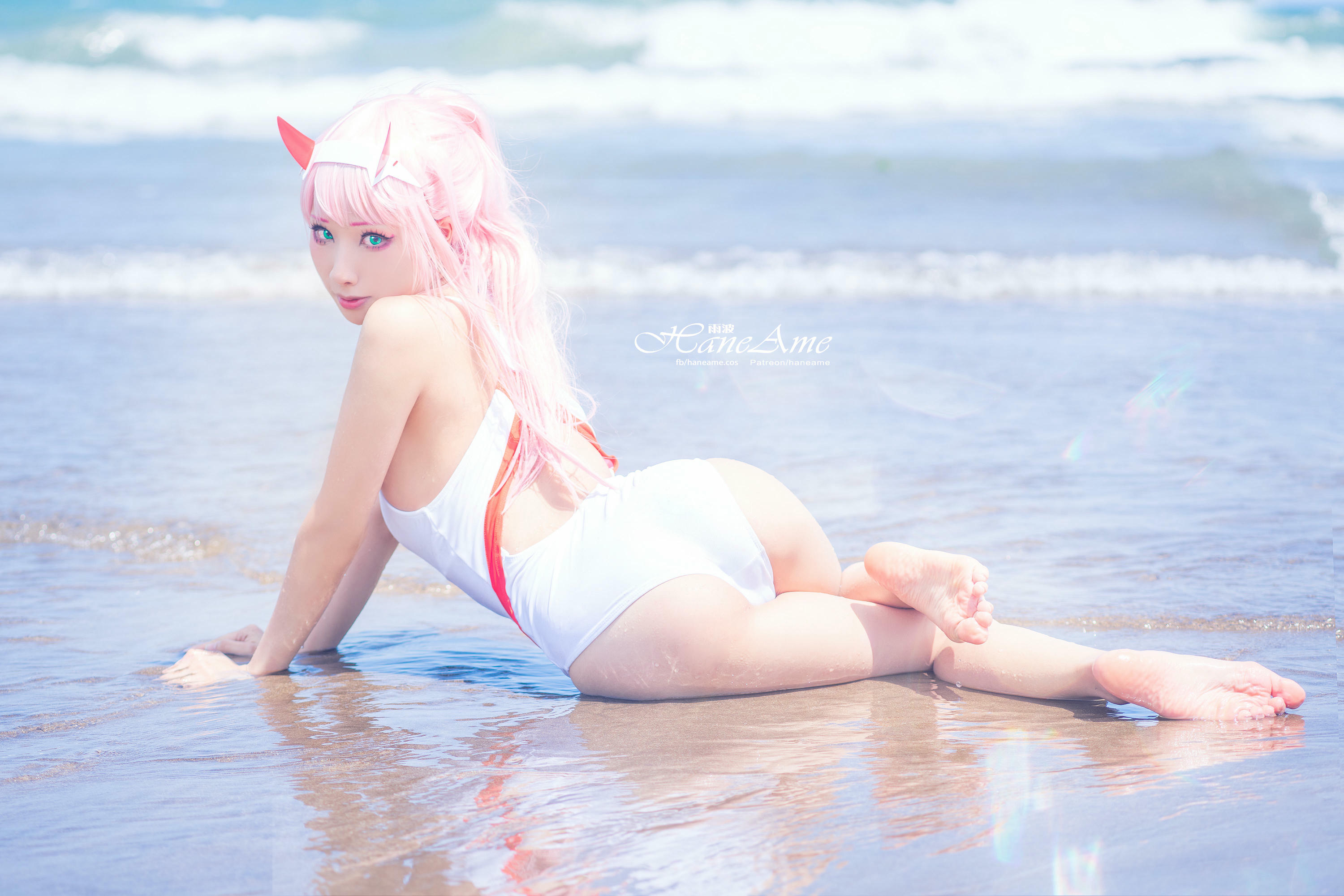 HaneAme雨波 NO.077 Zero Two [151P 155.08 MB]-White swimsuit_第2集