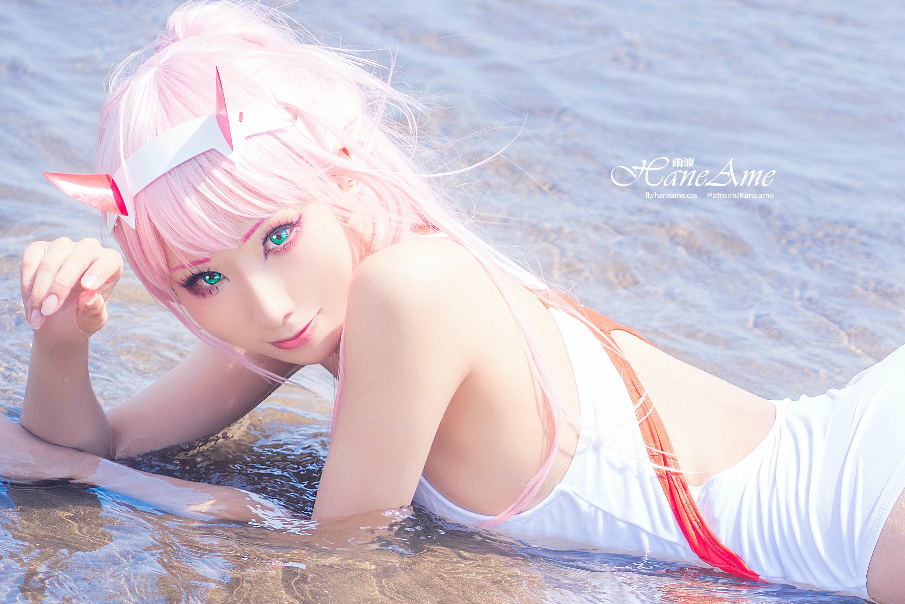 HaneAme雨波 NO.077 Zero Two [151P 155.08 MB]-White swimsuit_第2集