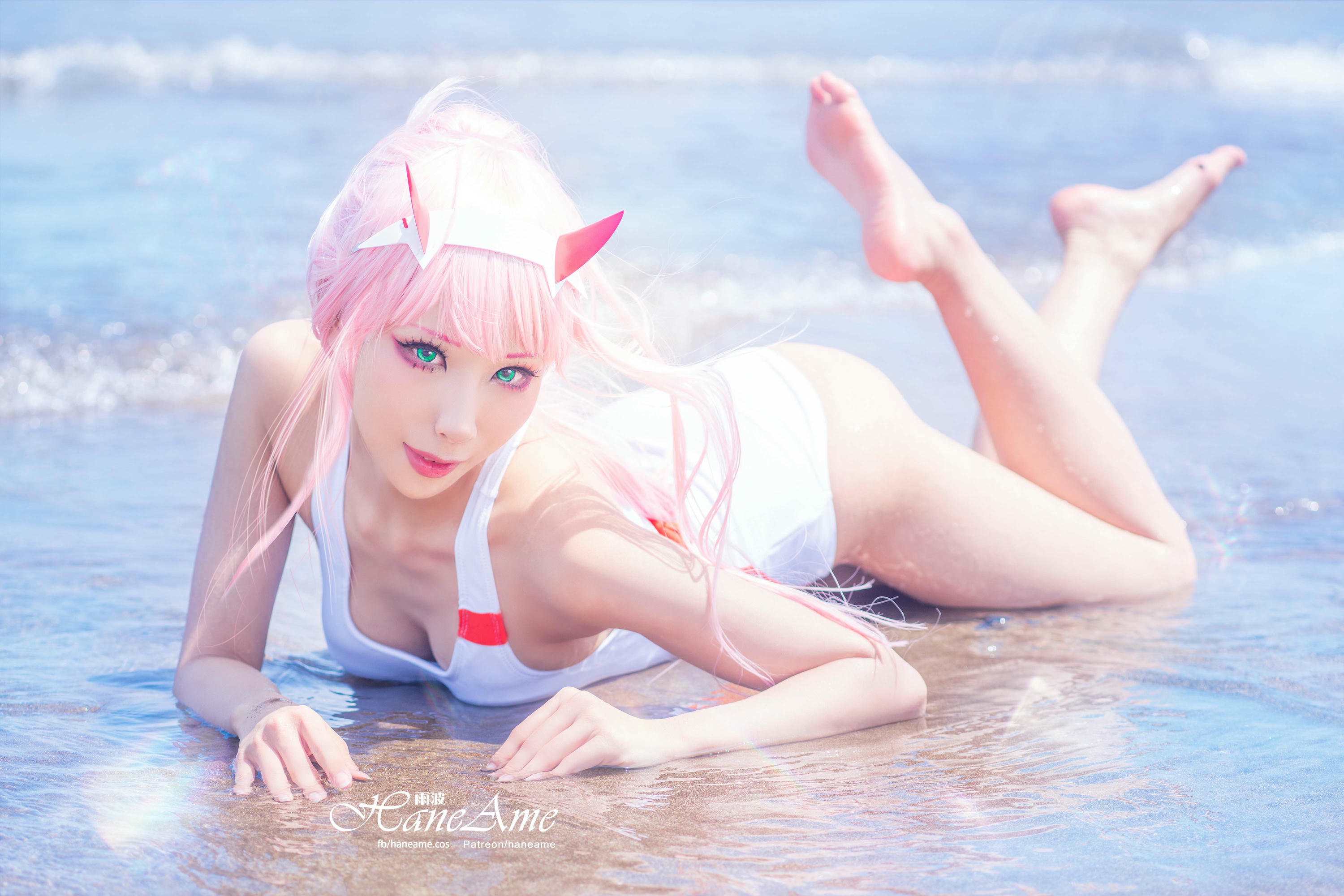 HaneAme雨波 NO.077 Zero Two [151P 155.08 MB]-White swimsuit_第2集
