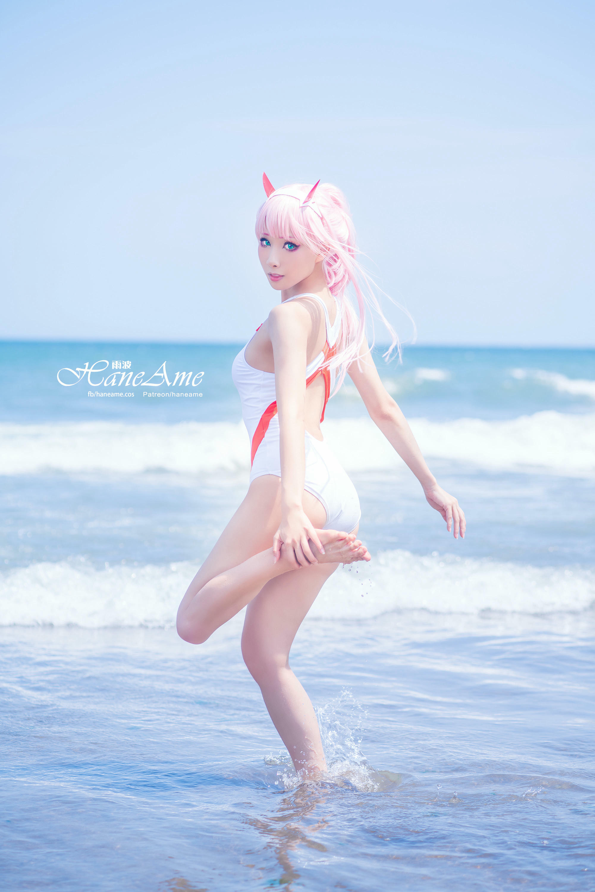 HaneAme雨波 NO.077 Zero Two [151P 155.08 MB]-White swimsuit_第1集