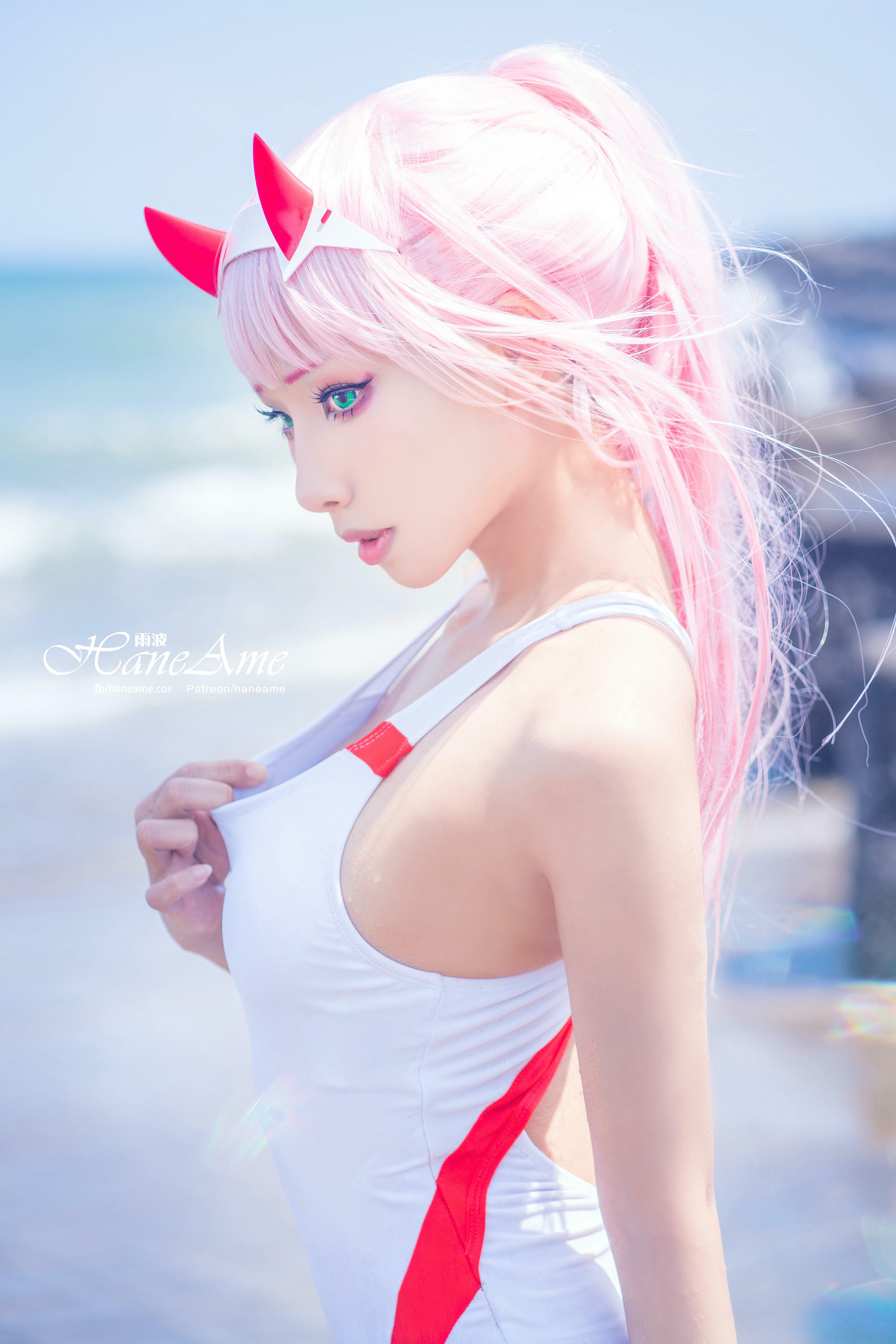 HaneAme雨波 NO.077 Zero Two [151P 155.08 MB]-White swimsuit_第1集