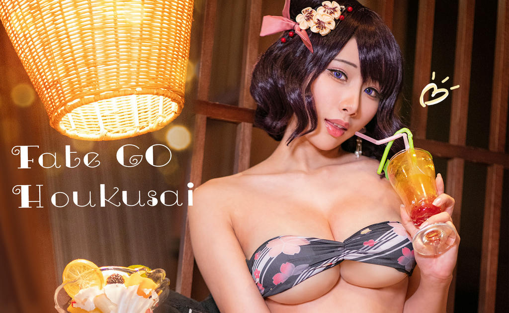 HaneAme雨波 NO.106 2020年03月图包 (3套) [42P 117.47 MB]-FGO_Houkusai_swimsuit_北齋泳裝_第1集