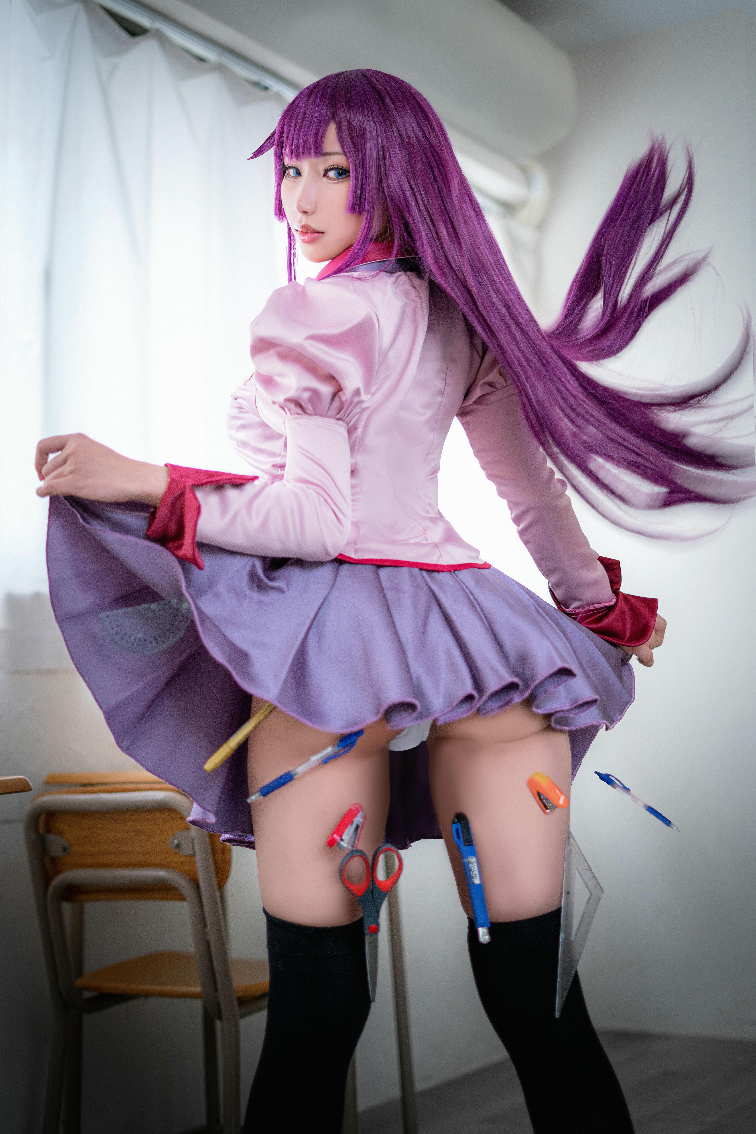 HaneAme雨波 NO.108 2020年05月图包 (6套) [93P 246.95 MB]-Bakemonogatari_Senjougahara Hitagi_化物語_戰場原_第1集