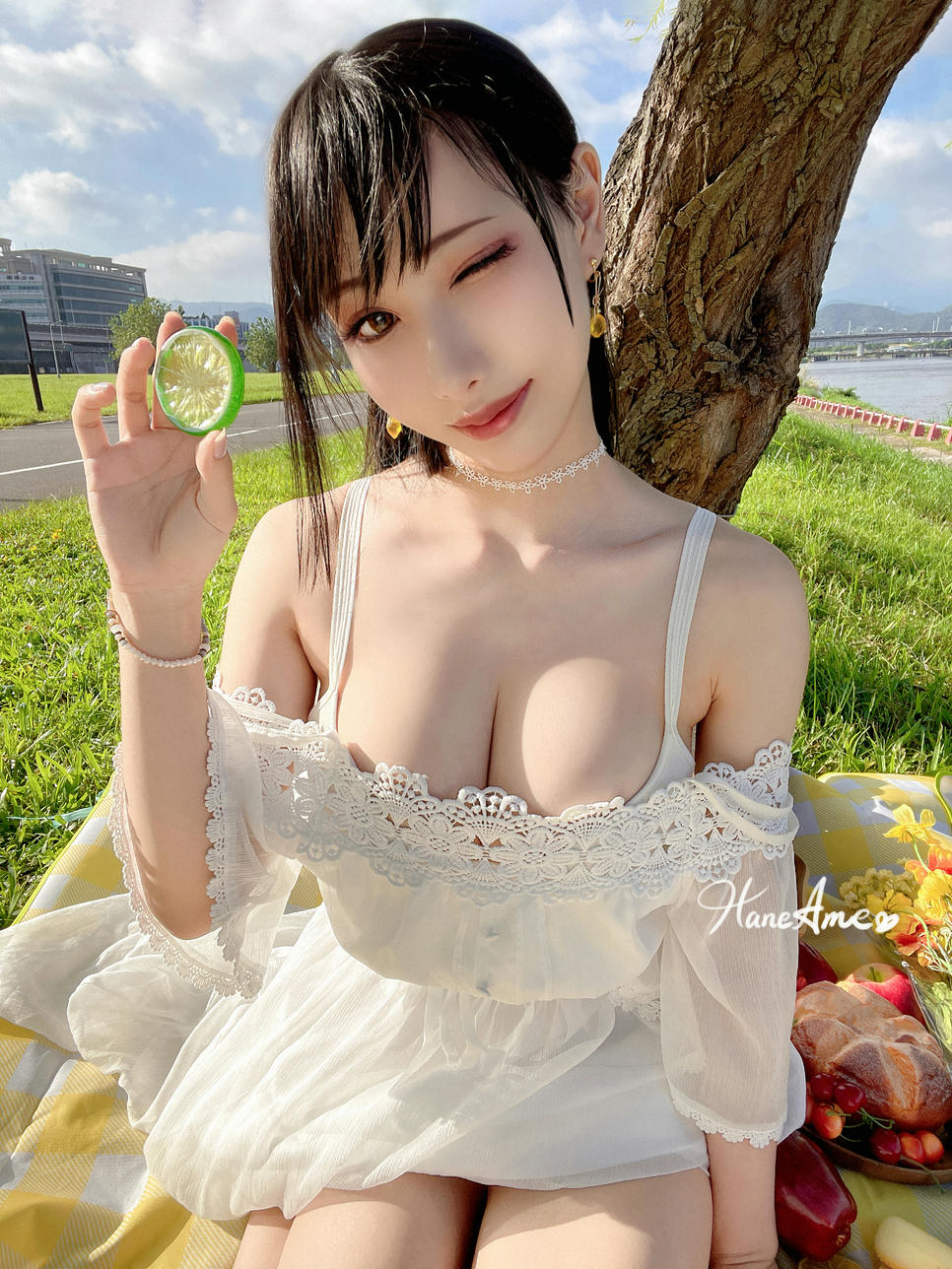 HaneAme雨波 NO.117 私服-夏日瑟瑟野餐[47P-198.6MB]_第2集