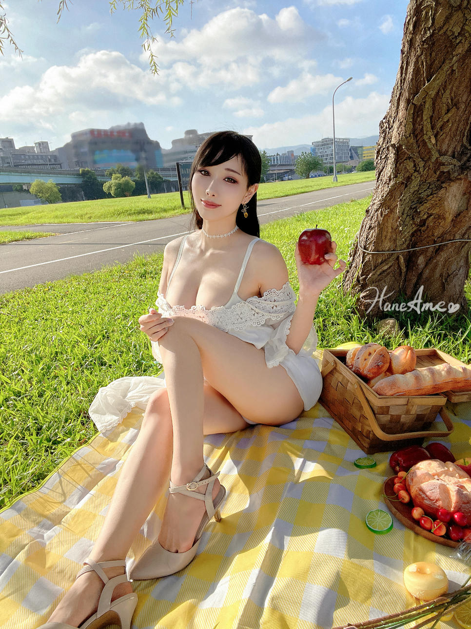 HaneAme雨波 NO.117 私服-夏日瑟瑟野餐[47P-198.6MB]_第2集