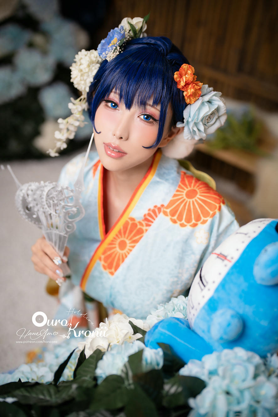 HaneAme雨波 NO.134 Hololive Kronii Photobook-時間寫真書[110P-405.8M]-2.Kimono_第1集