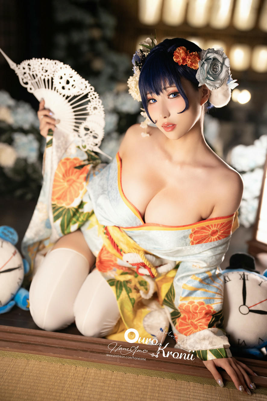 HaneAme雨波 NO.134 Hololive Kronii Photobook-時間寫真書[110P-405.8M]-2.Kimono_第1集