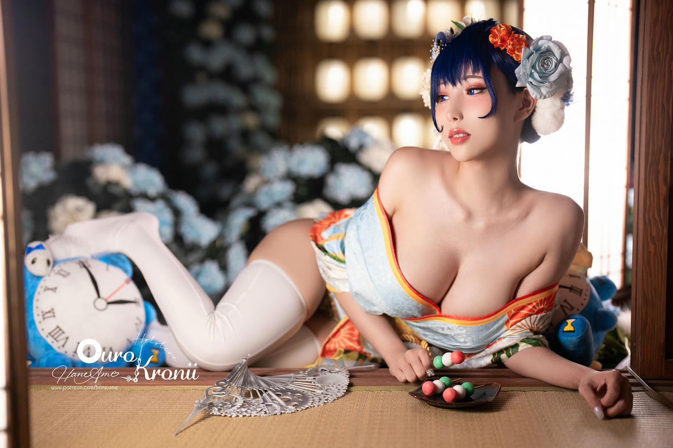 HaneAme雨波 NO.134 Hololive Kronii Photobook-時間寫真書[110P-405.8M]-2.Kimono_第1集