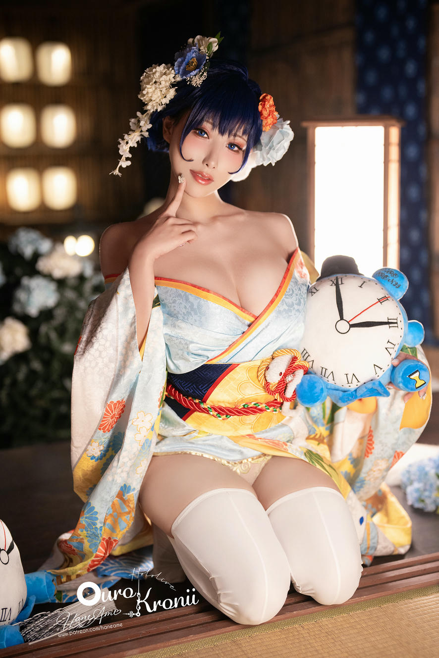 HaneAme雨波 NO.134 Hololive Kronii Photobook-時間寫真書[110P-405.8M]-2.Kimono_第1集
