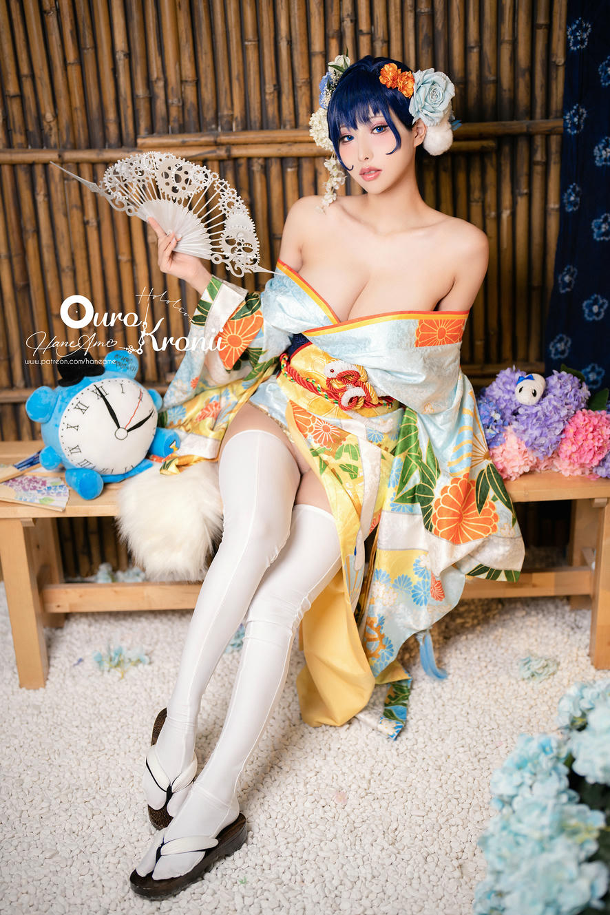 HaneAme雨波 NO.134 Hololive Kronii Photobook-時間寫真書[110P-405.8M]-2.Kimono_第1集