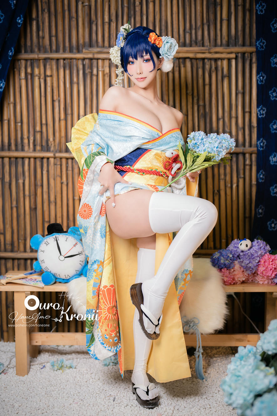 HaneAme雨波 NO.134 Hololive Kronii Photobook-時間寫真書[110P-405.8M]-2.Kimono_第2集