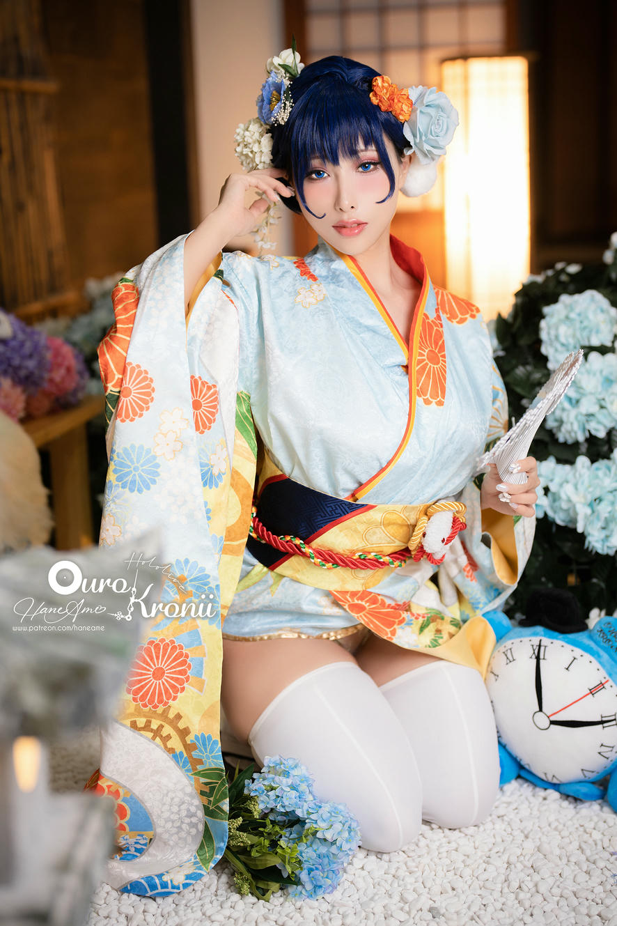 HaneAme雨波 NO.134 Hololive Kronii Photobook-時間寫真書[110P-405.8M]-2.Kimono_第2集
