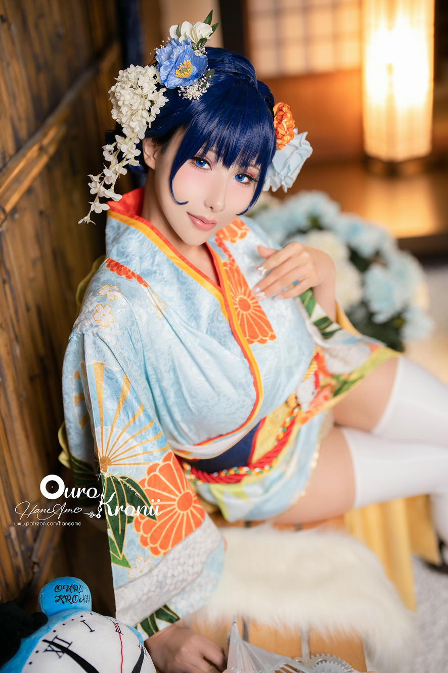 HaneAme雨波 NO.134 Hololive Kronii Photobook-時間寫真書[110P-405.8M]-2.Kimono_第2集