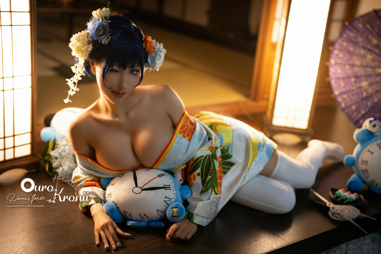 HaneAme雨波 NO.134 Hololive Kronii Photobook-時間寫真書[110P-405.8M]-2.Kimono_第1集