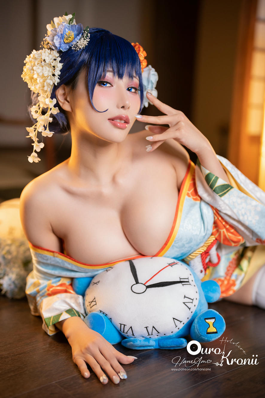HaneAme雨波 NO.134 Hololive Kronii Photobook-時間寫真書[110P-405.8M]-2.Kimono_第1集