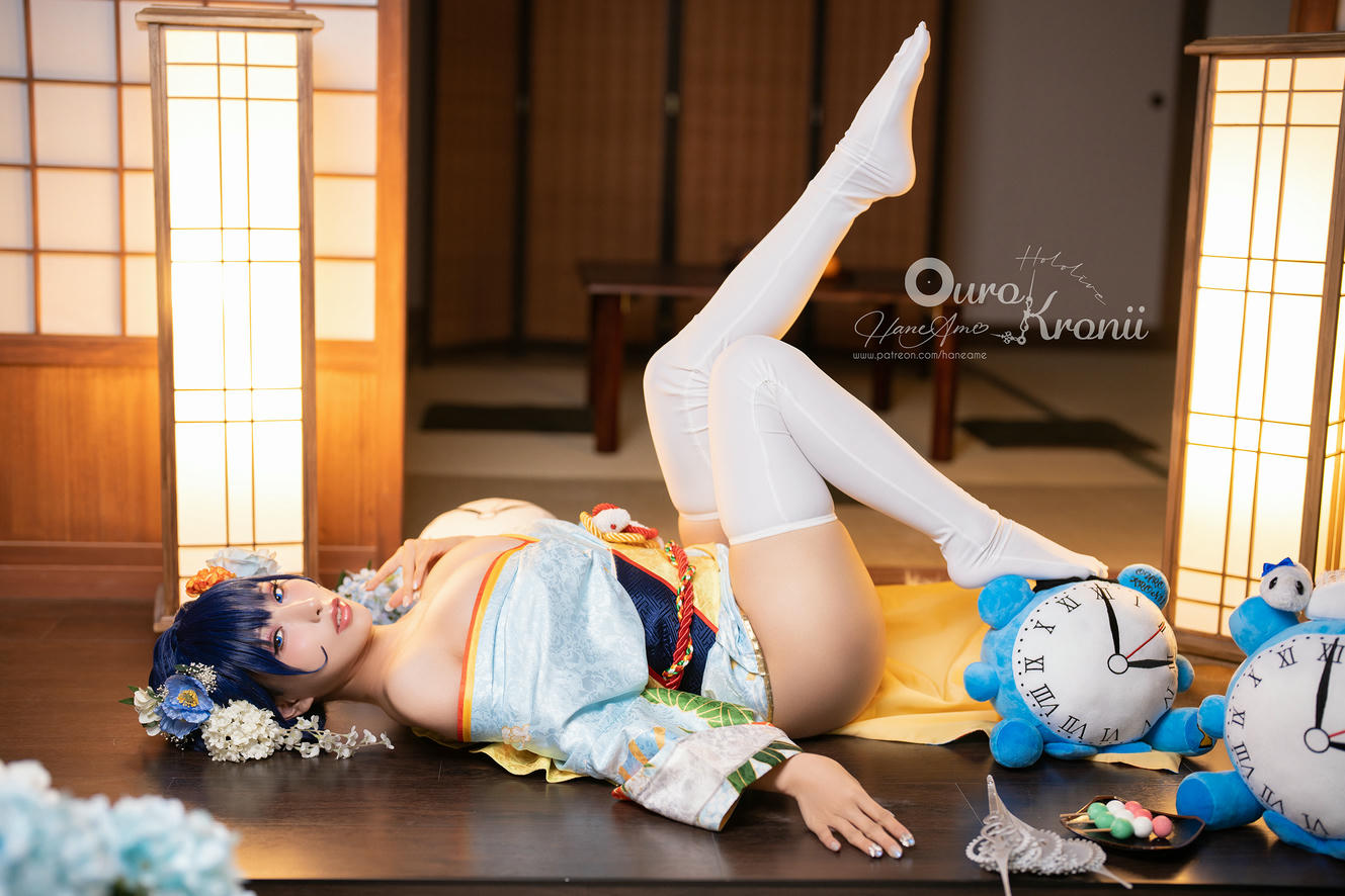 HaneAme雨波 NO.134 Hololive Kronii Photobook-時間寫真書[110P-405.8M]-2.Kimono_第1集