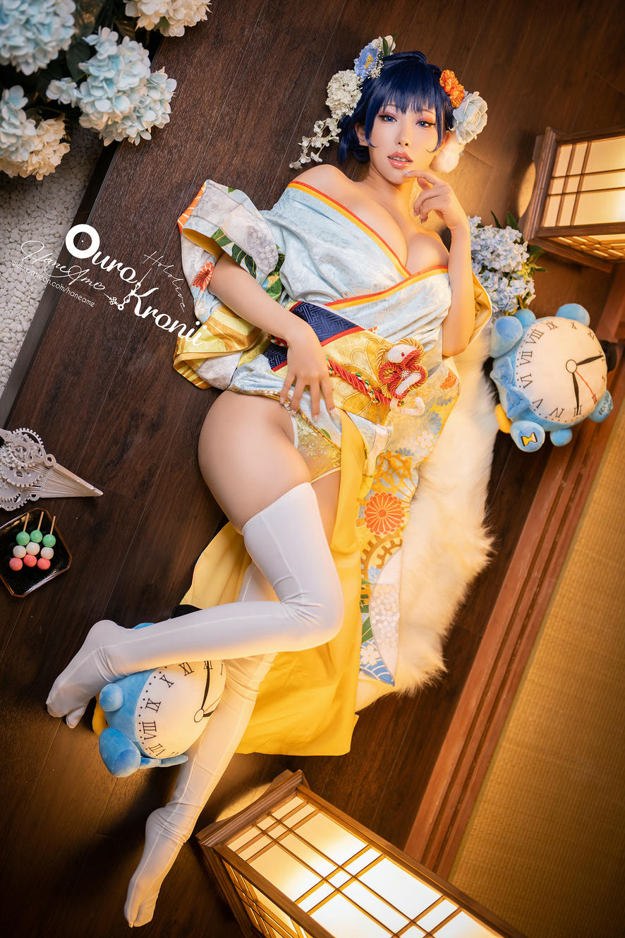 HaneAme雨波 NO.134 Hololive Kronii Photobook-時間寫真書[110P-405.8M]-2.Kimono_第1集