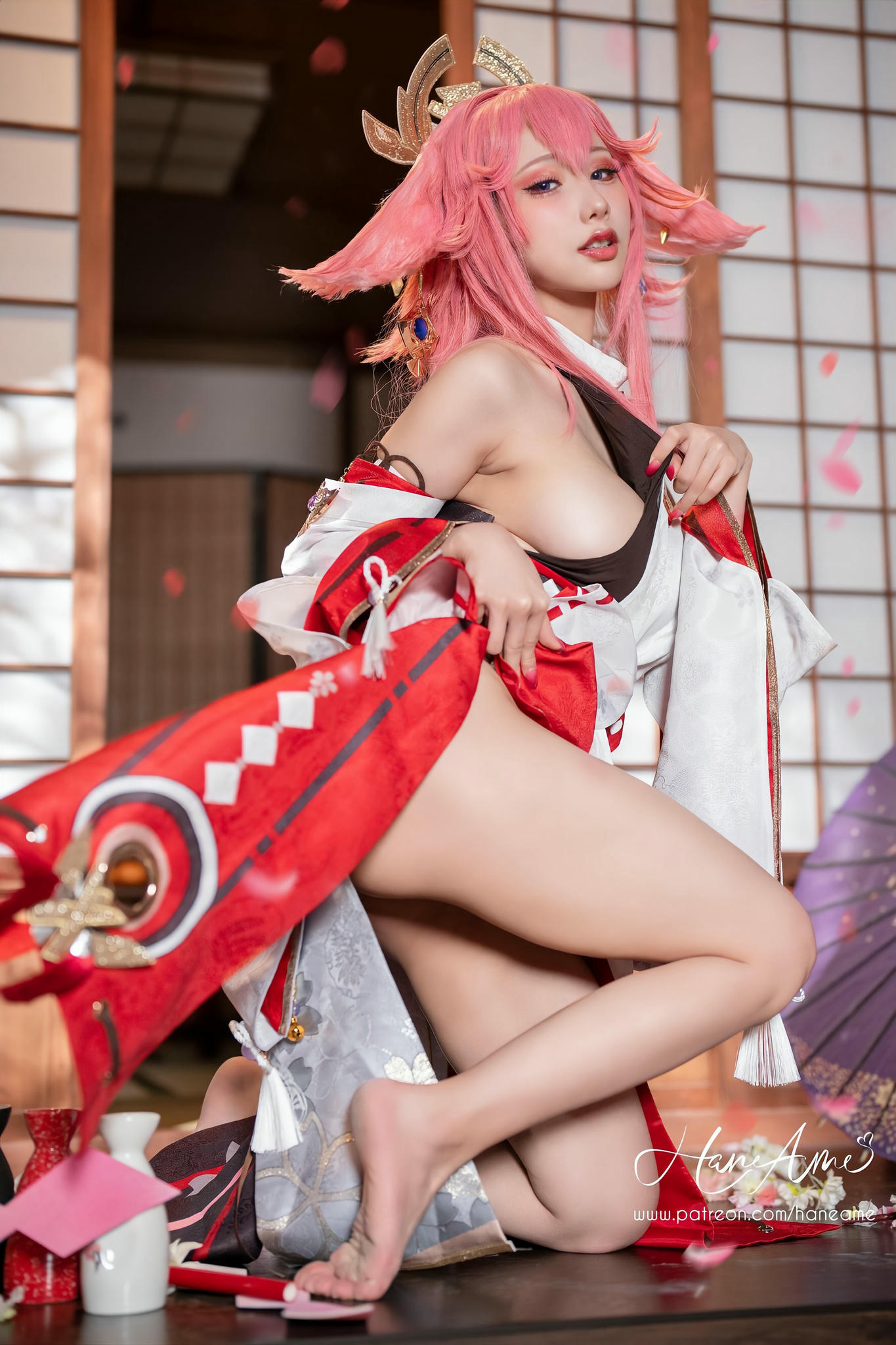 HaneAme雨波 NO.146 原神 八重神子 Yae Miko [34P-81MB]_第2集