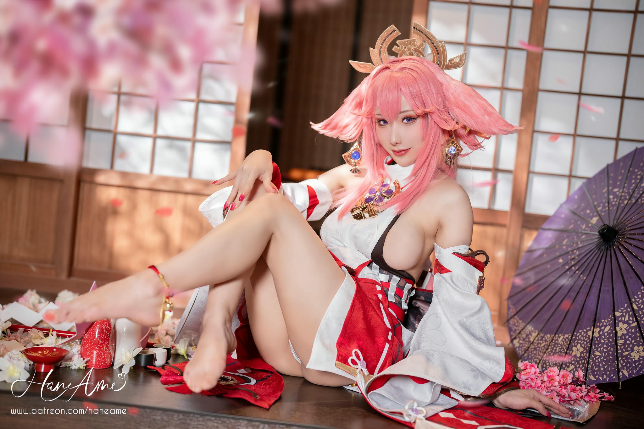 HaneAme雨波 NO.146 原神 八重神子 Yae Miko [34P-81MB]_第1集