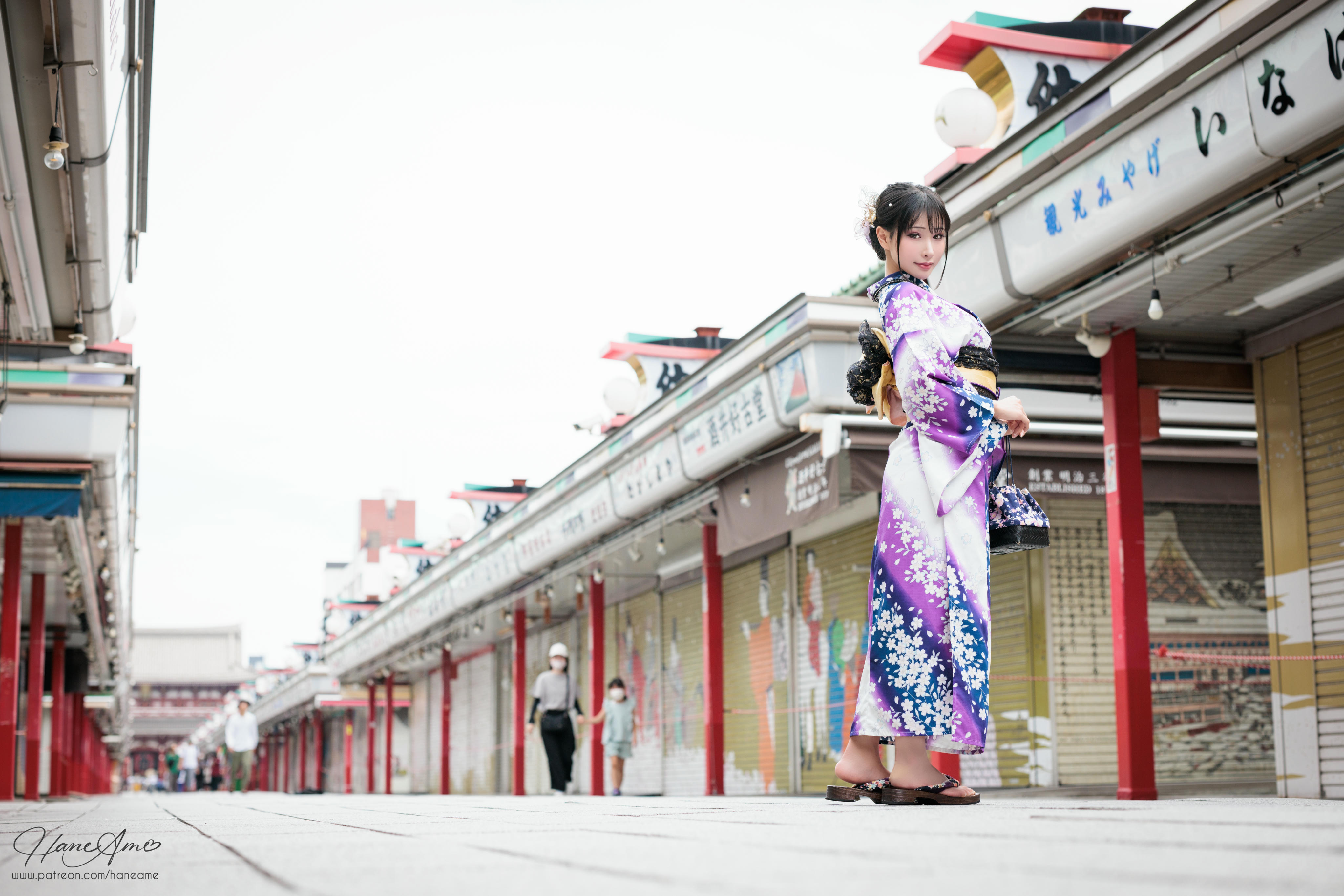 HaneAme雨波 NO.147 新年紫罗兰浴衣[110P-1.71G]_第1集