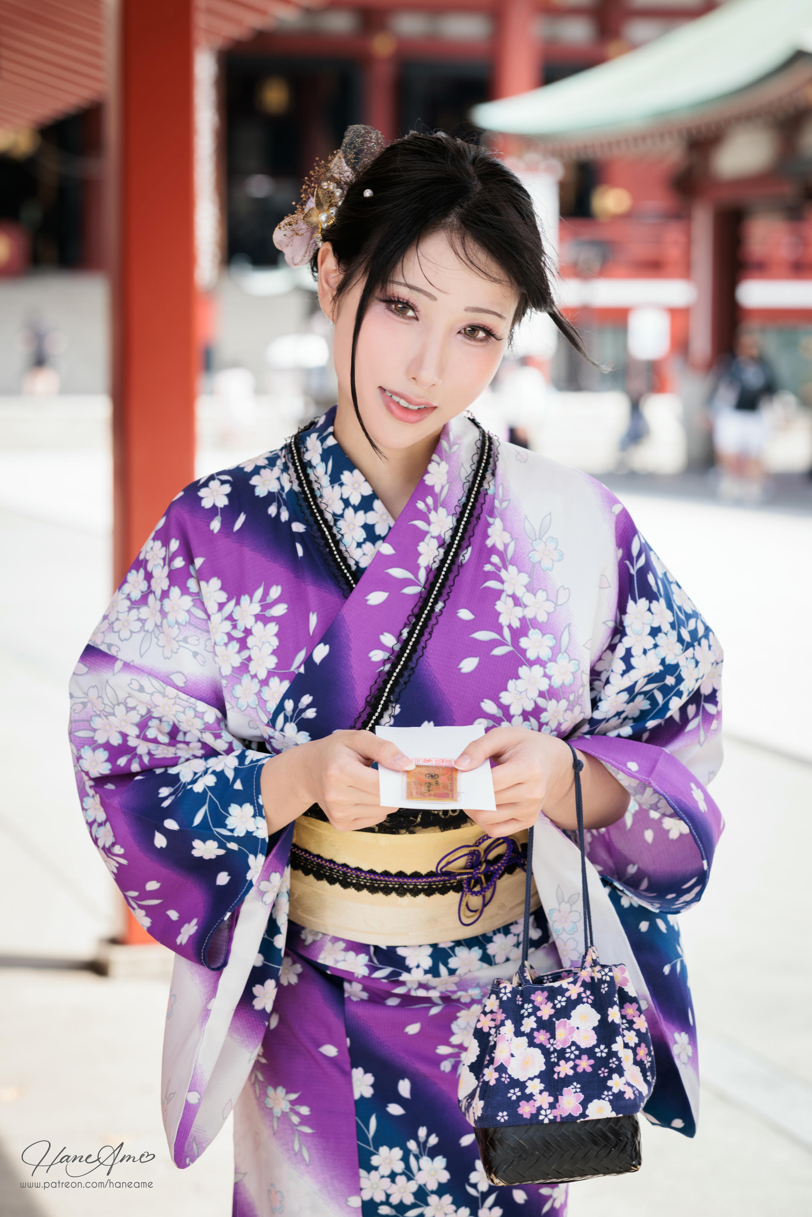 HaneAme雨波 NO.147 新年紫罗兰浴衣[110P-1.71G]_第3集