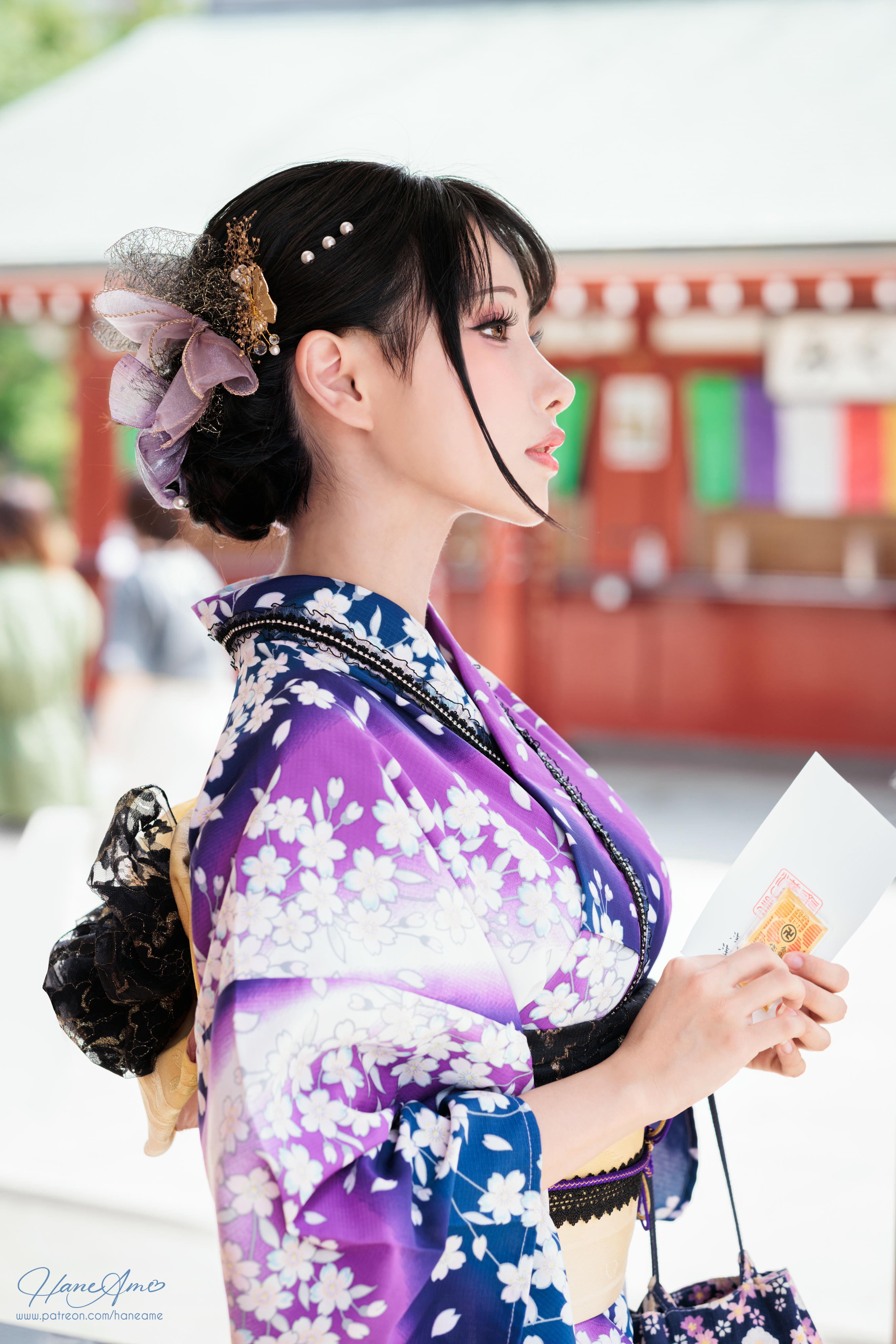 HaneAme雨波 NO.147 新年紫罗兰浴衣[110P-1.71G]_第3集