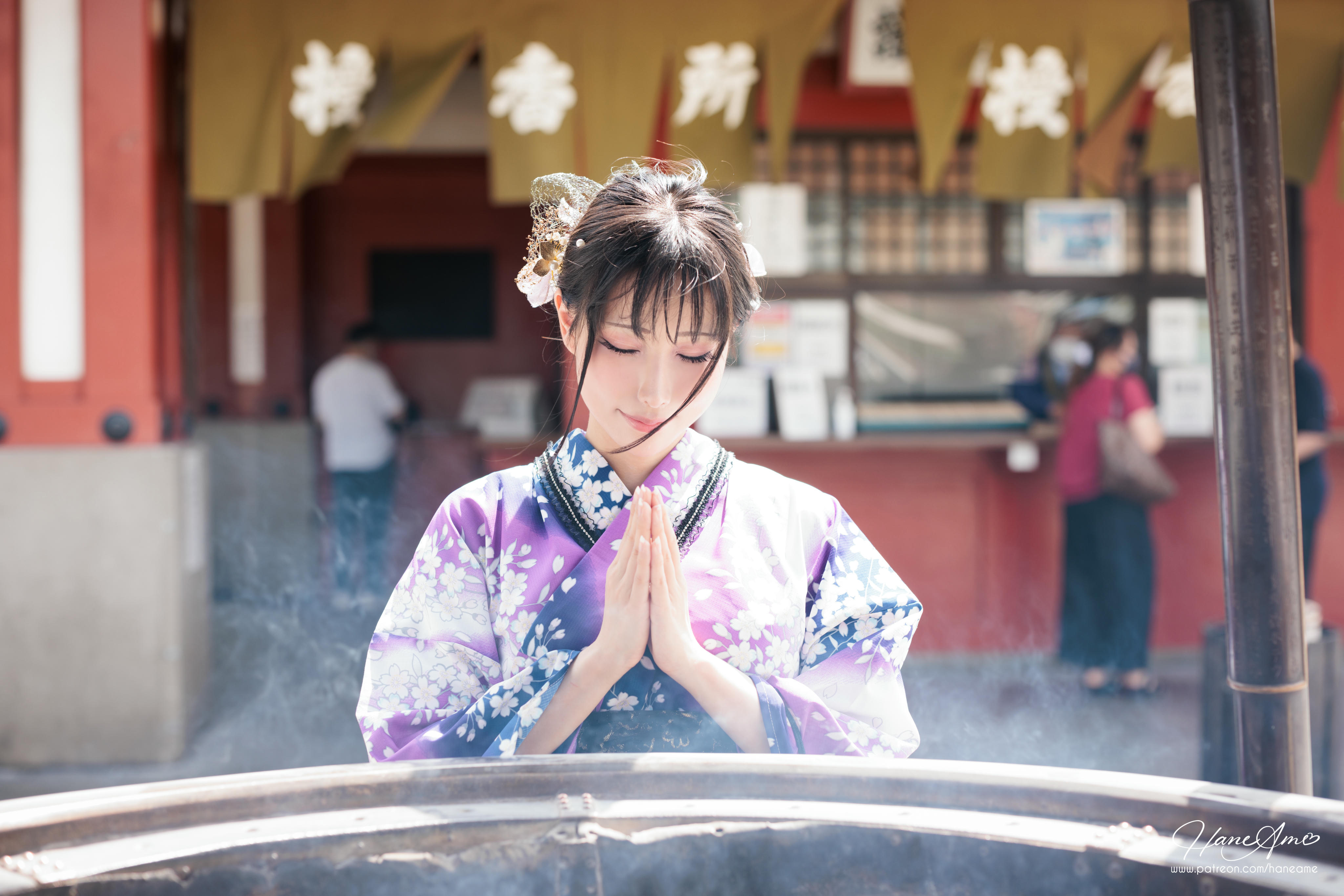 HaneAme雨波 NO.147 新年紫罗兰浴衣[110P-1.71G]_第3集