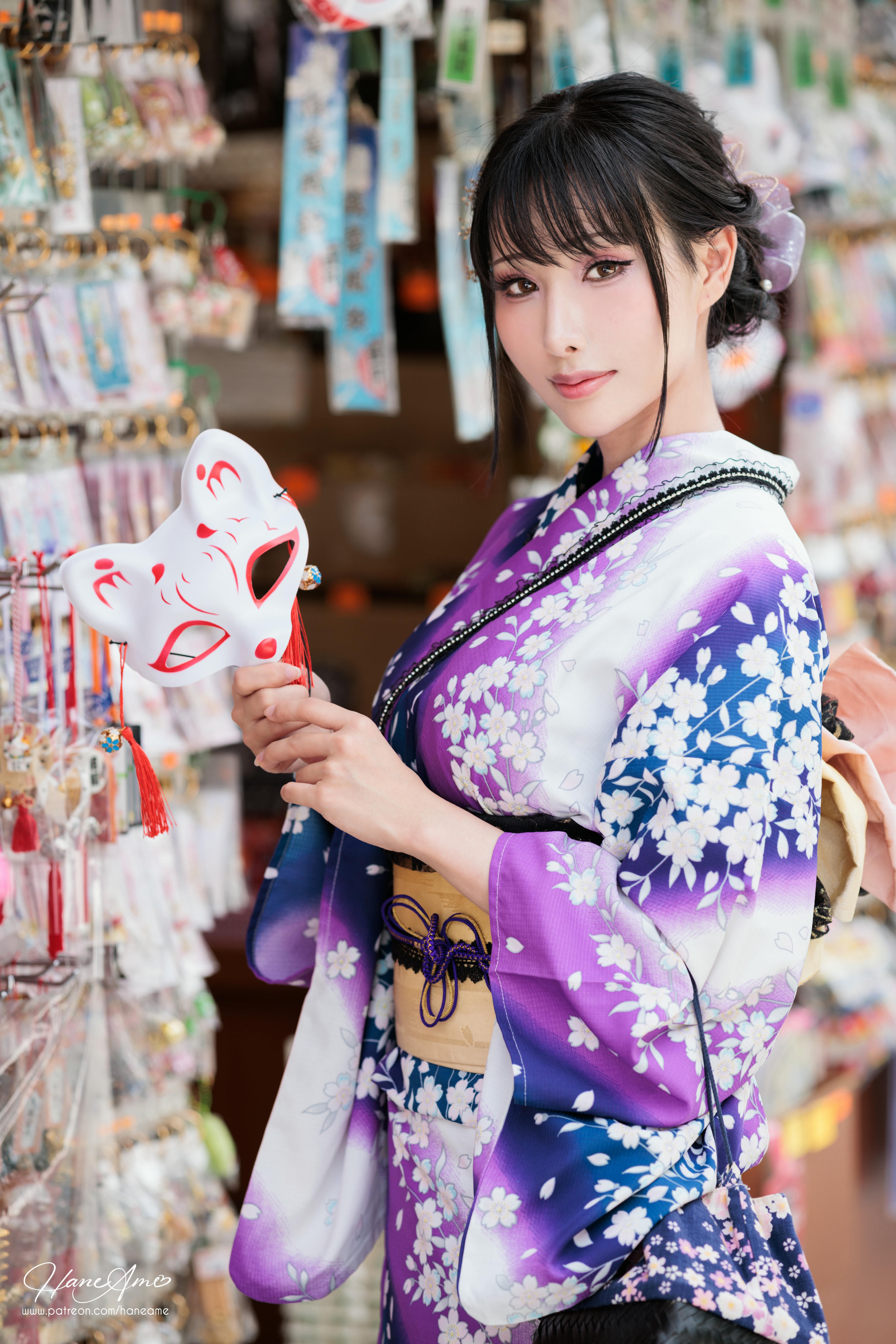 HaneAme雨波 NO.147 新年紫罗兰浴衣[110P-1.71G]_第3集