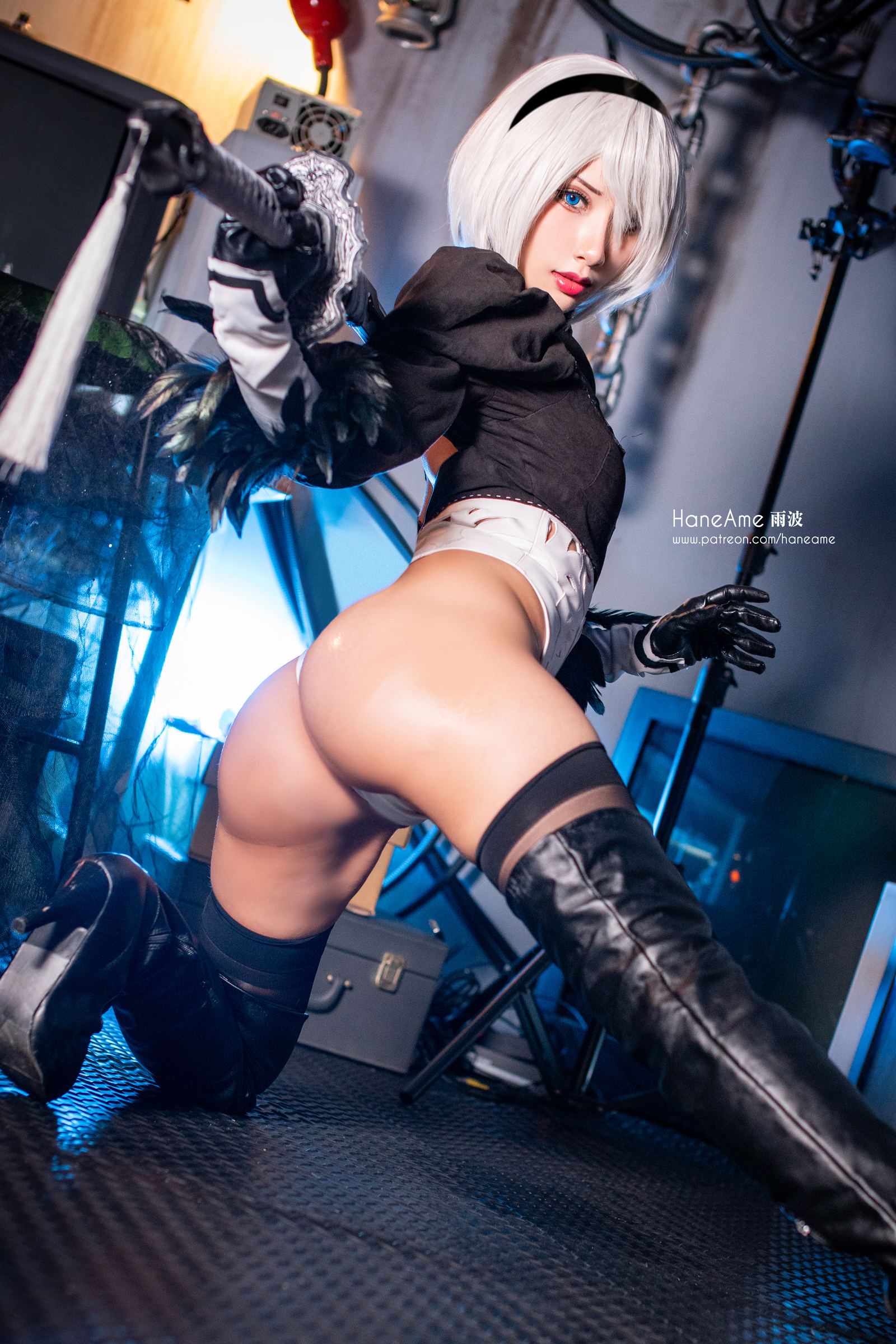 HaneAme雨波 NO.153 2B Main suit self destruction [27P-57MB]_第1集