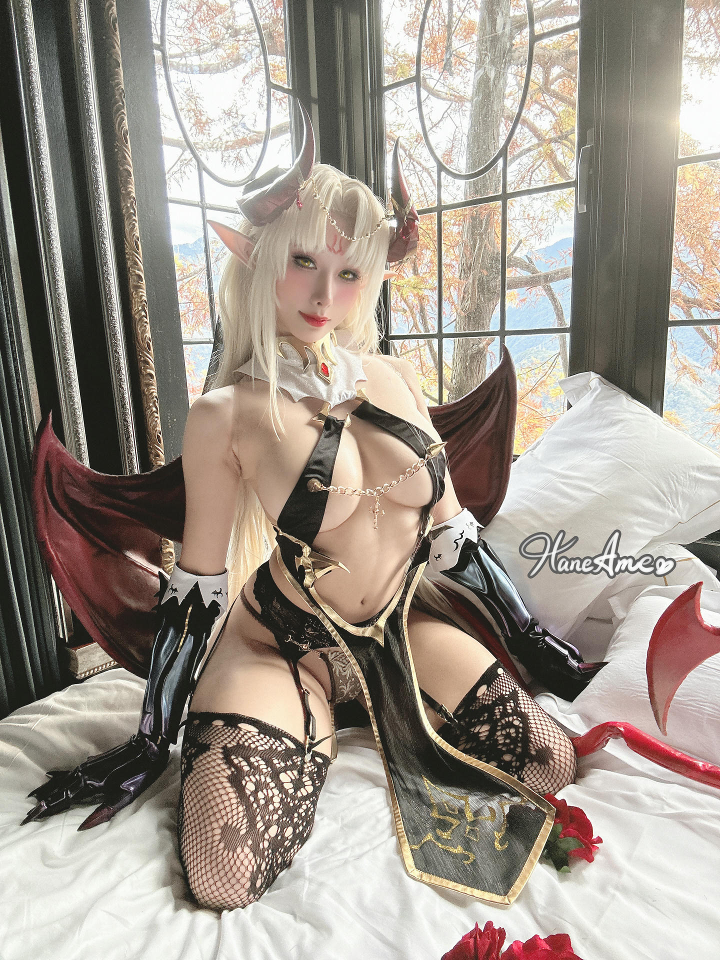 HaneAme雨波 NO.158  原創罪惡修女+尼爾自動人型 自拍组合 [123P19V-1.91GB]-Selfie_第4集