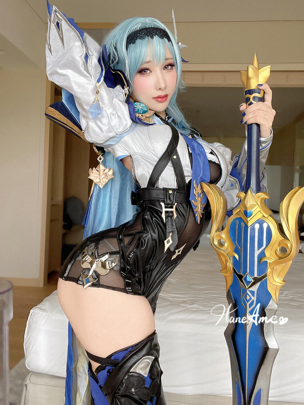 HaneAme雨波 NO.194 GenshinImpact EULA 優拉 [55P2V 280MB]_第2集