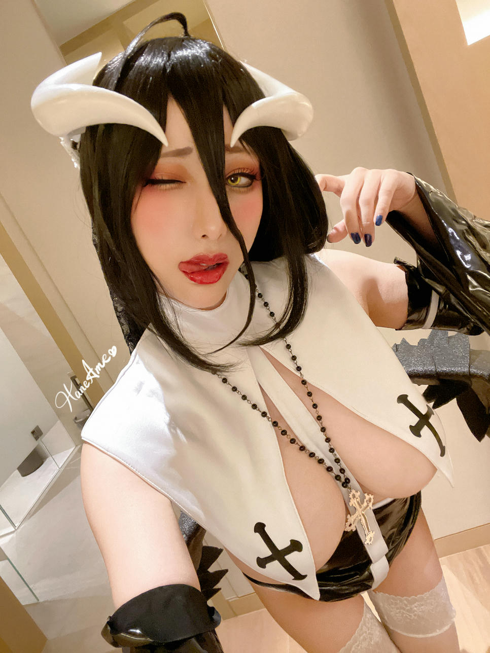 HaneAme雨波 NO.196 Overlord_Albedo_LEWD NUN [42P2V 284MB]_第3集