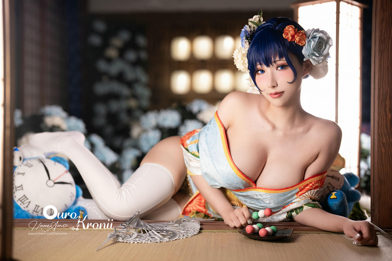 HaneAme雨波 NO.213 Hololive_ Kronii _ Photobook ＿時間寫真書 [110P-405MB]-2.Kimono_第1集