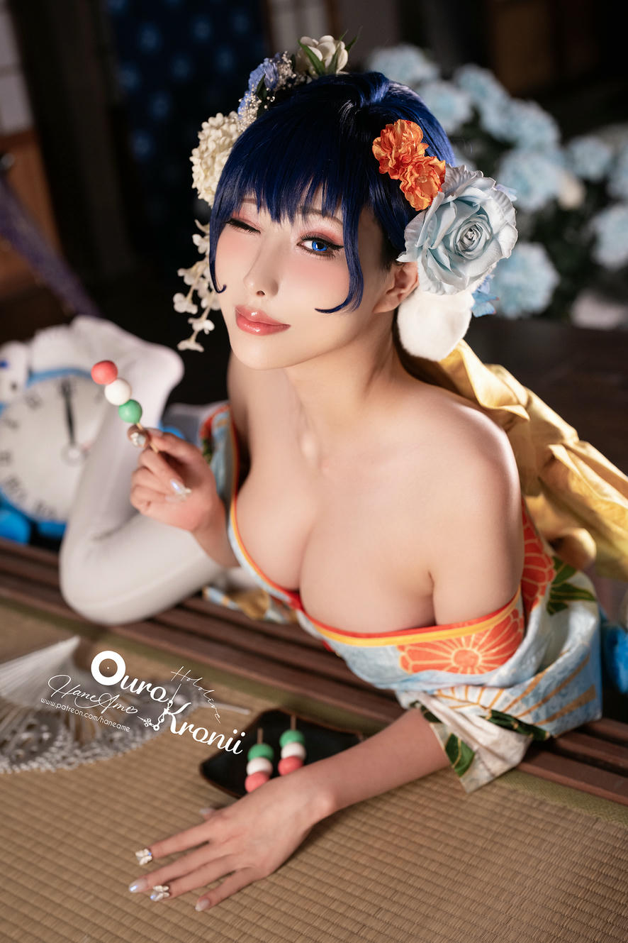 HaneAme雨波 NO.213 Hololive_ Kronii _ Photobook ＿時間寫真書 [110P-405MB]-2.Kimono_第1集