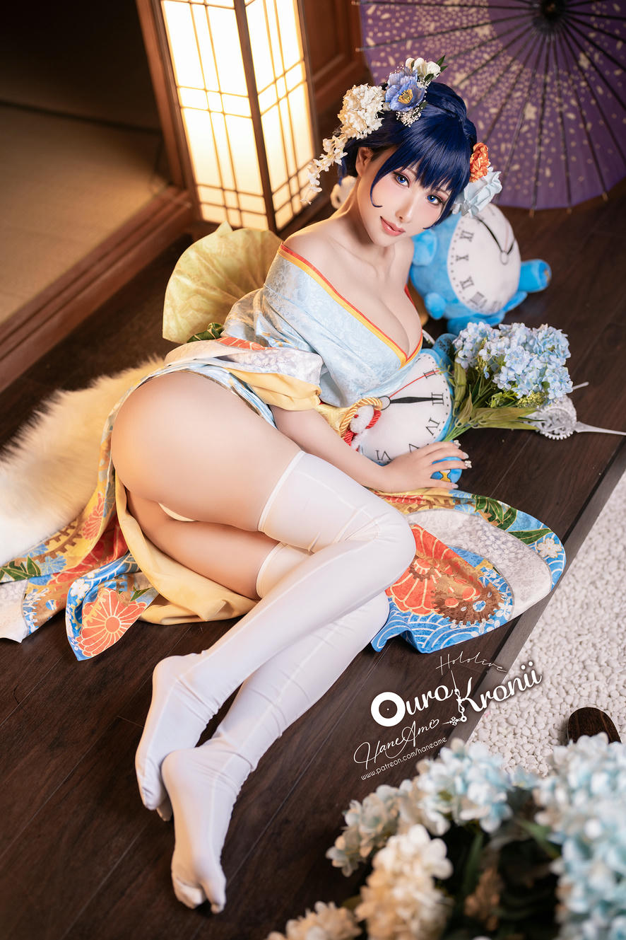 HaneAme雨波 NO.213 Hololive_ Kronii _ Photobook ＿時間寫真書 [110P-405MB]-2.Kimono_第1集