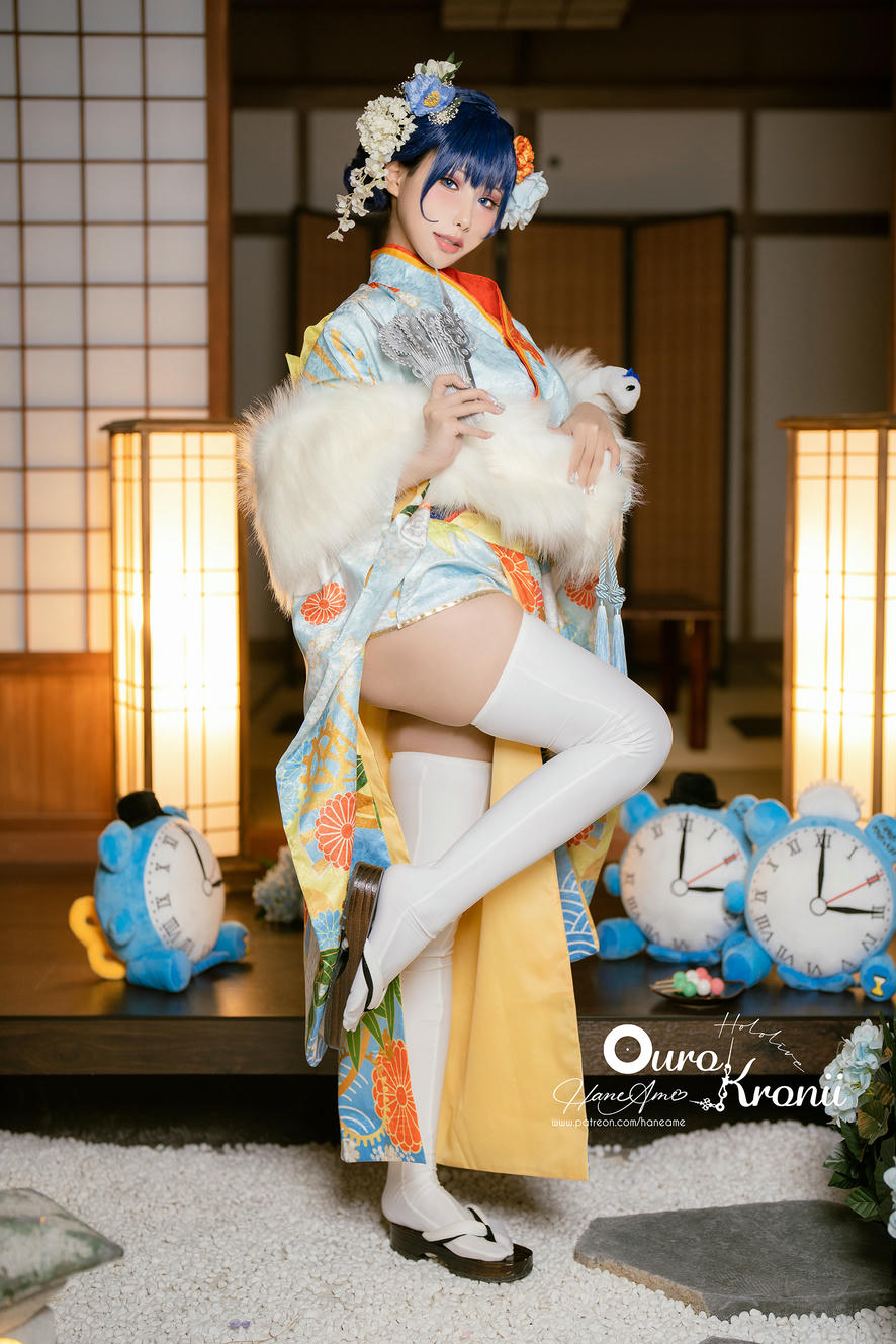 HaneAme雨波 NO.213 Hololive_ Kronii _ Photobook ＿時間寫真書 [110P-405MB]-2.Kimono_第1集