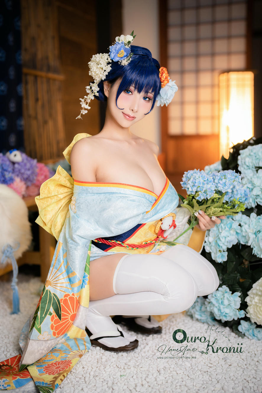 HaneAme雨波 NO.213 Hololive_ Kronii _ Photobook ＿時間寫真書 [110P-405MB]-2.Kimono_第2集