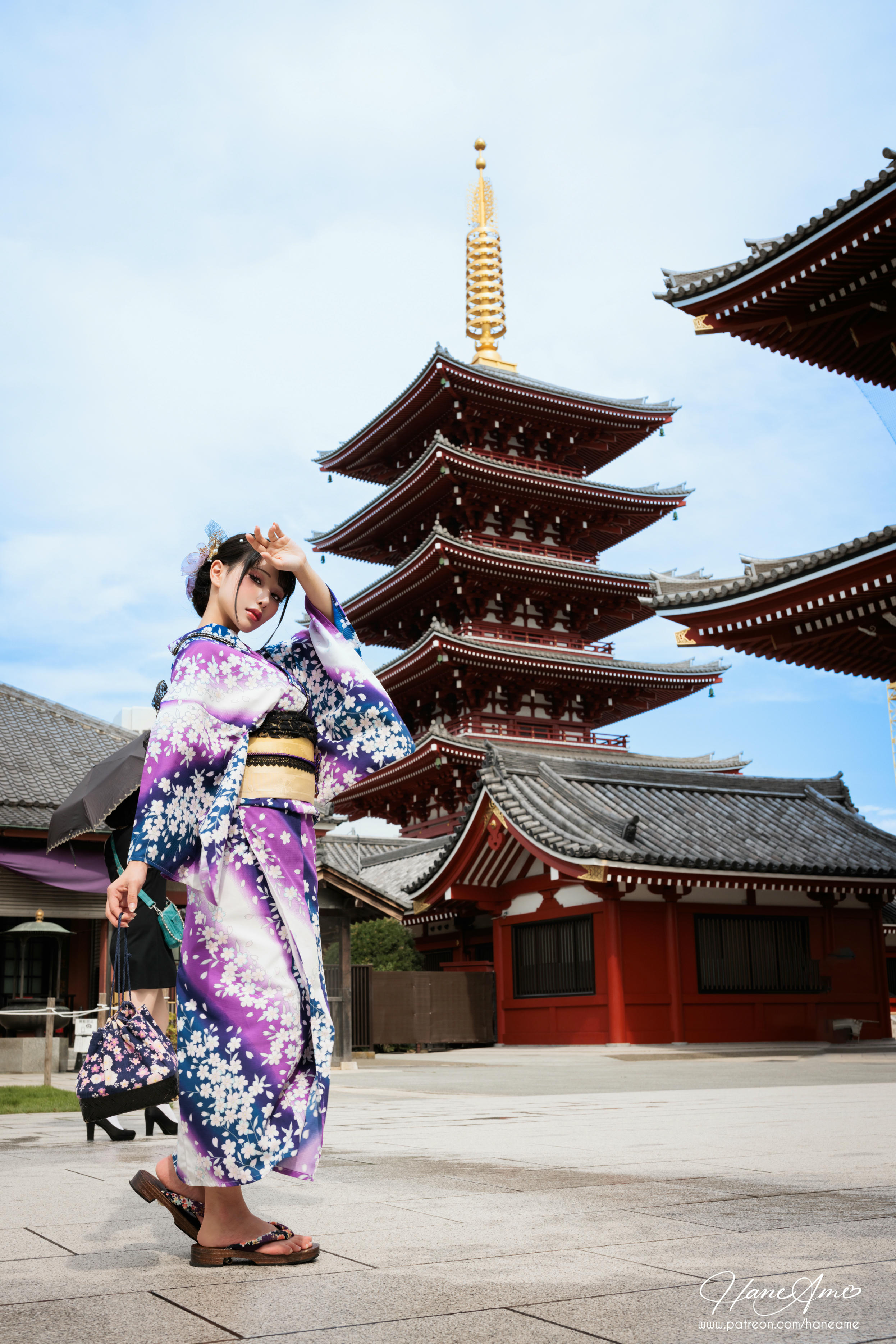 HaneAme雨波 NO.232 202301月订阅 [206P11V 2.39GB]-Original_Violet Kimono_紫羅蘭夏日浴衣_第2集