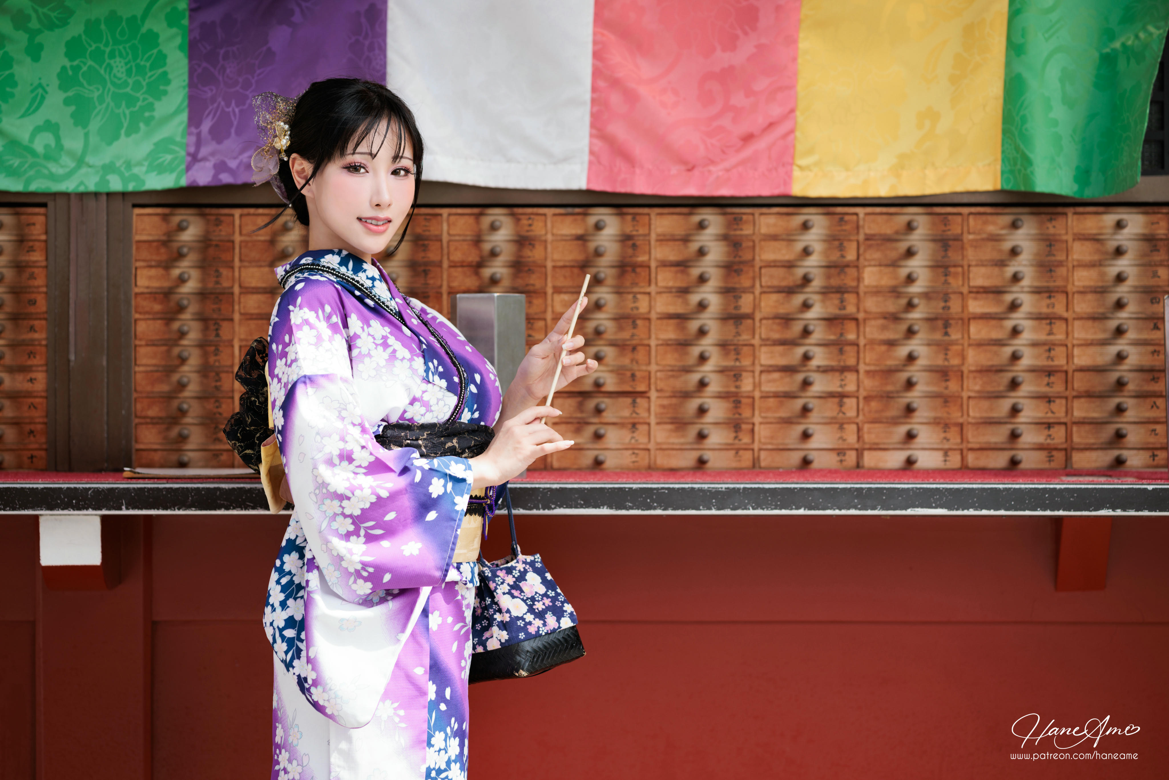 HaneAme雨波 NO.232 202301月订阅 [206P11V 2.39GB]-Original_Violet Kimono_紫羅蘭夏日浴衣_第2集